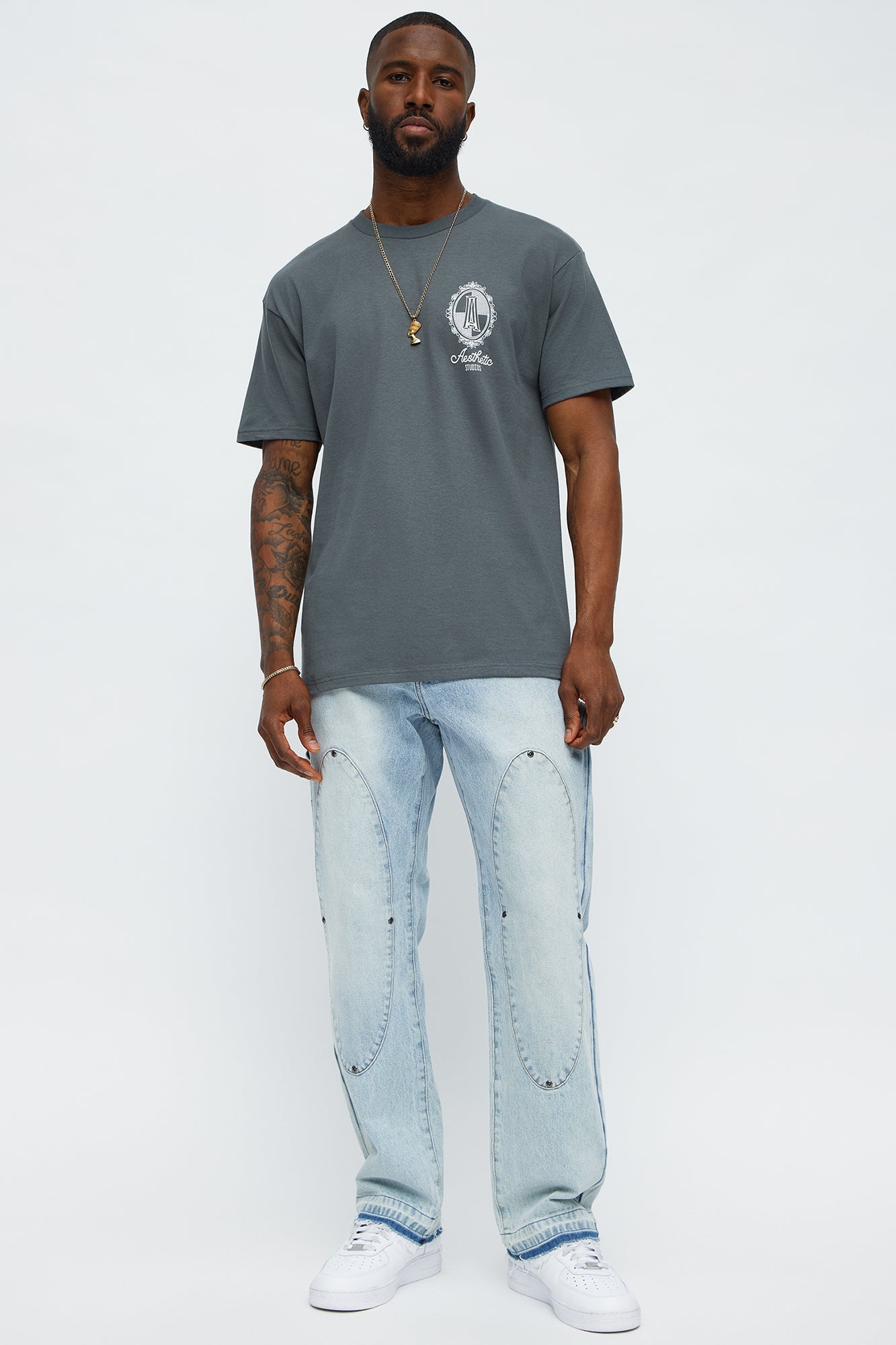 Aesthetics LA California Short Sleeve Tee - Charcoal