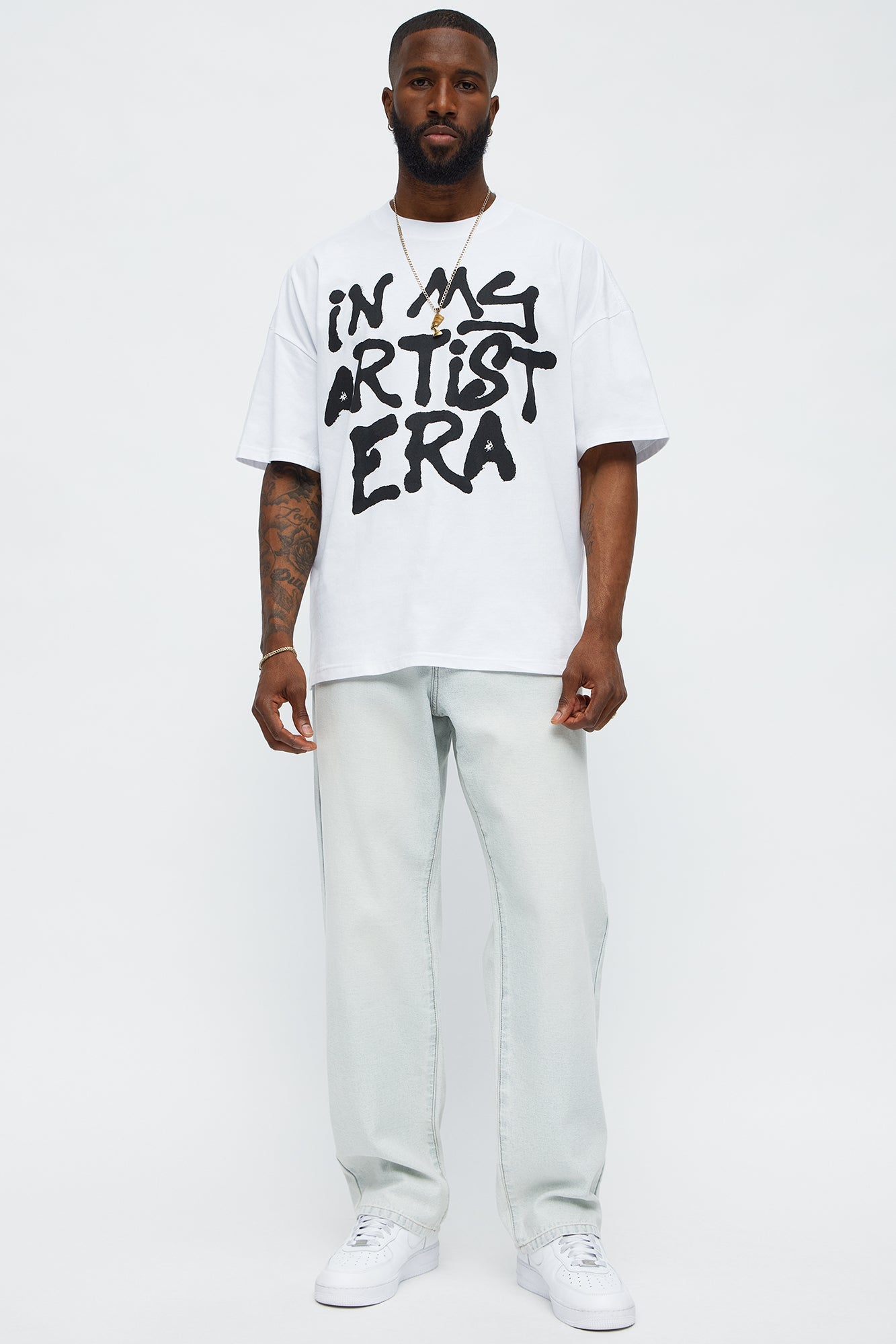 In My Artist Era Oversized Short Sleeve Tee - White