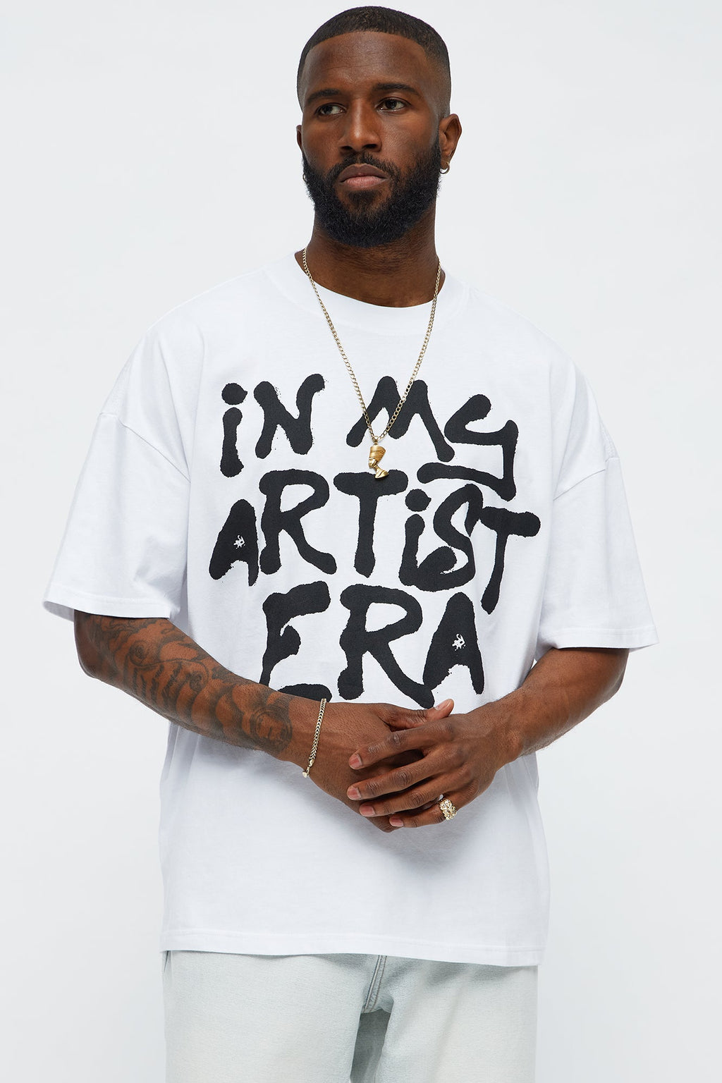 In My Artist Era Oversized Short Sleeve Tee - White