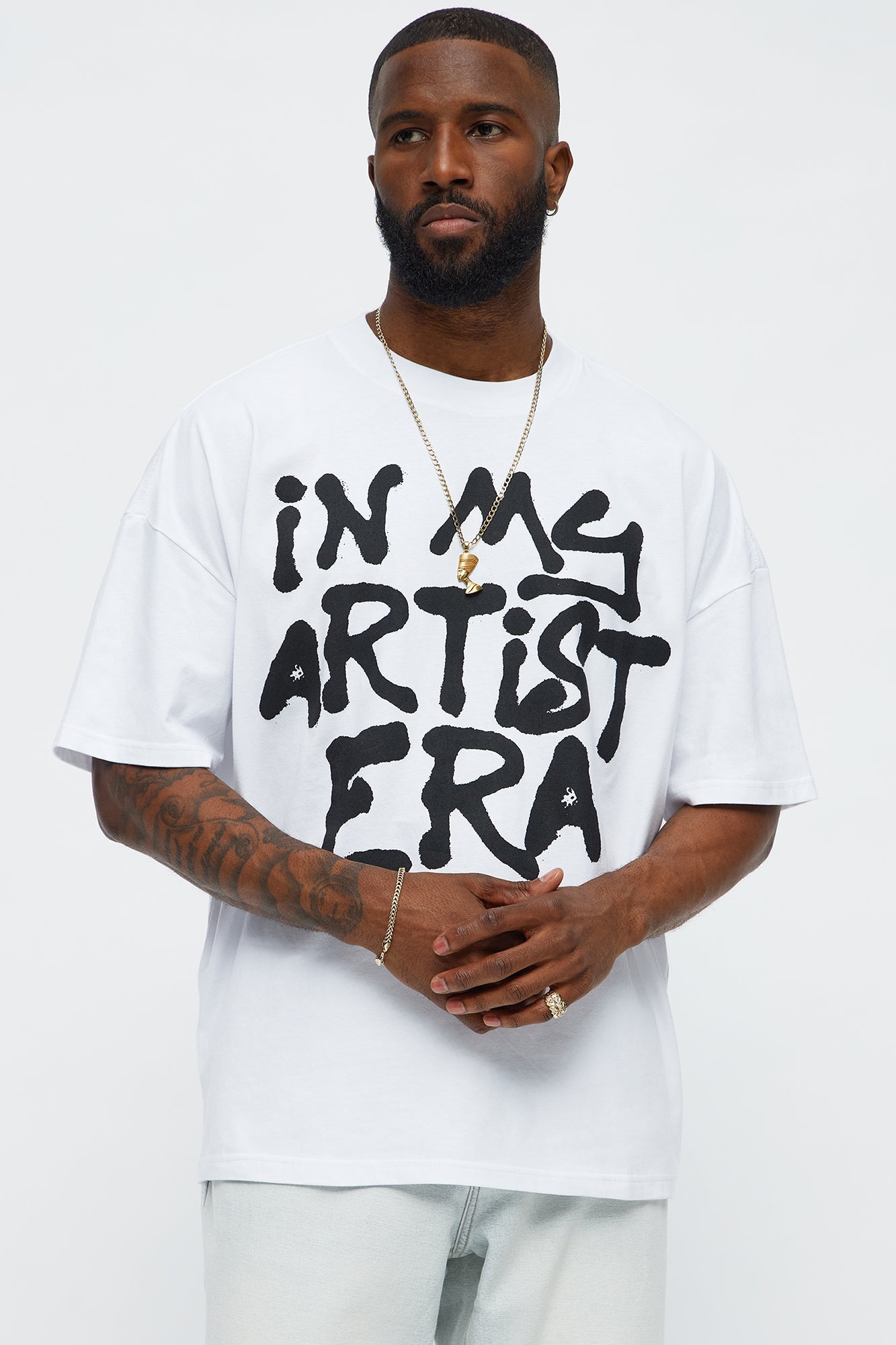 In My Artist Era Oversized Short Sleeve Tee - White