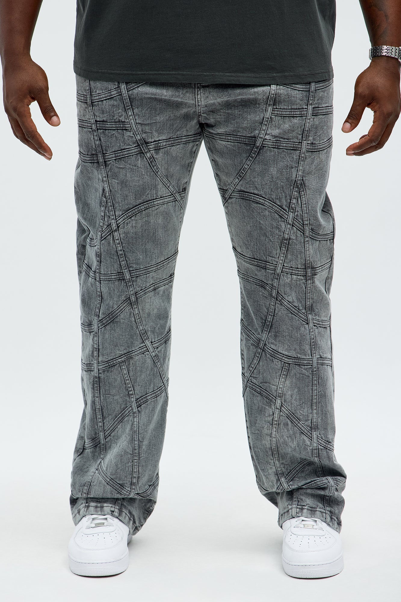 Slim Flare Tangled Up Jeans - Grey