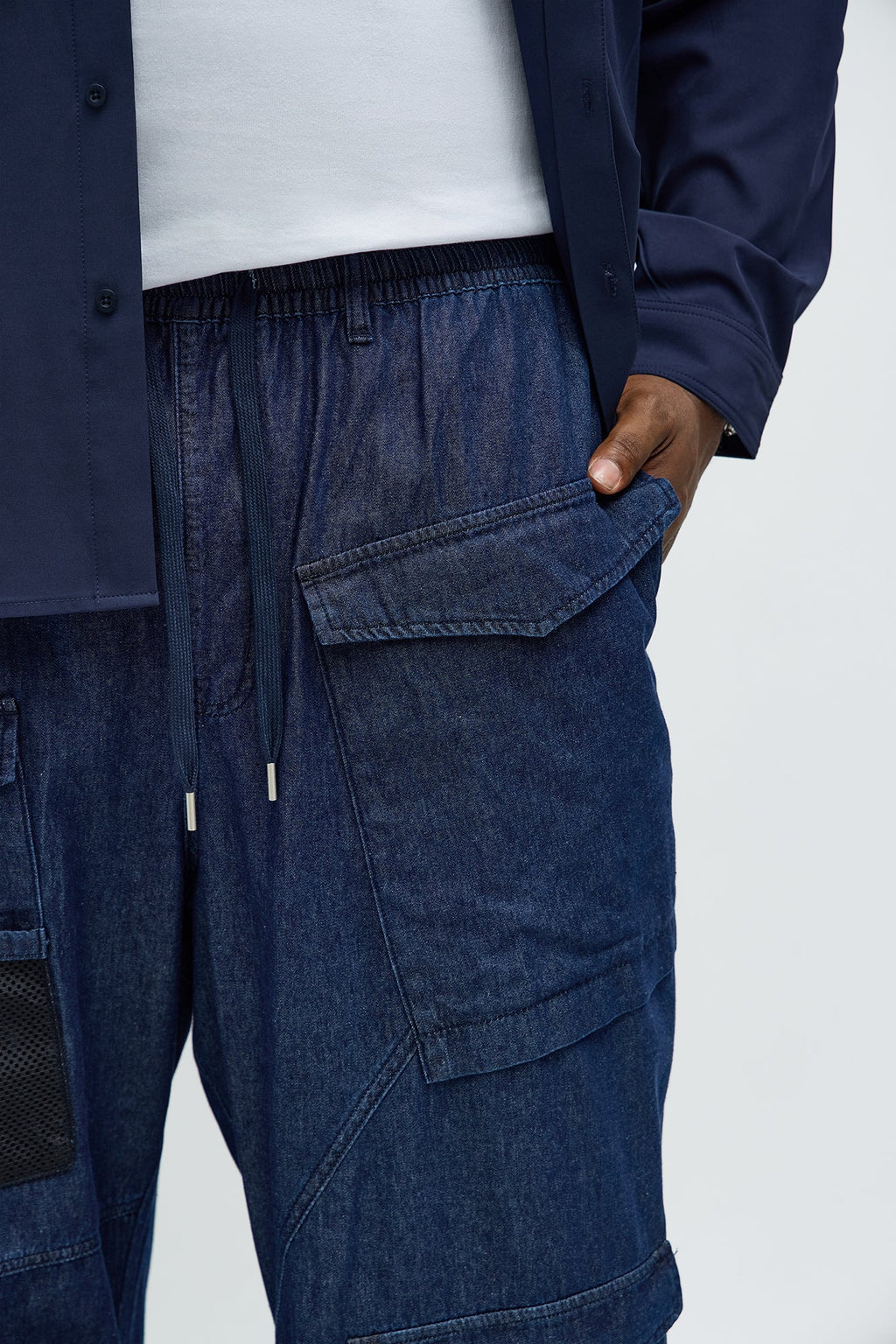 Max Cargo Baggy Pants - Indigo