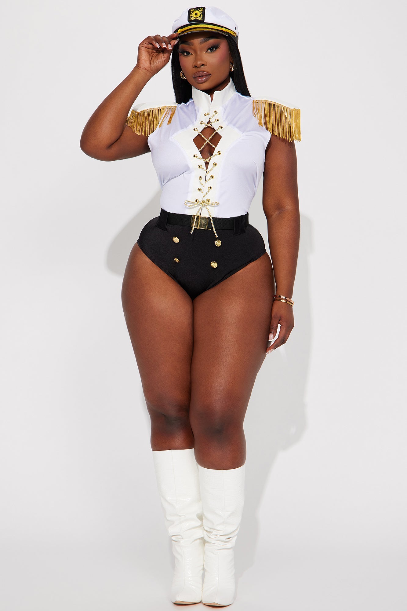 Always In Control Sailor 3 Piece Costume - White/combo