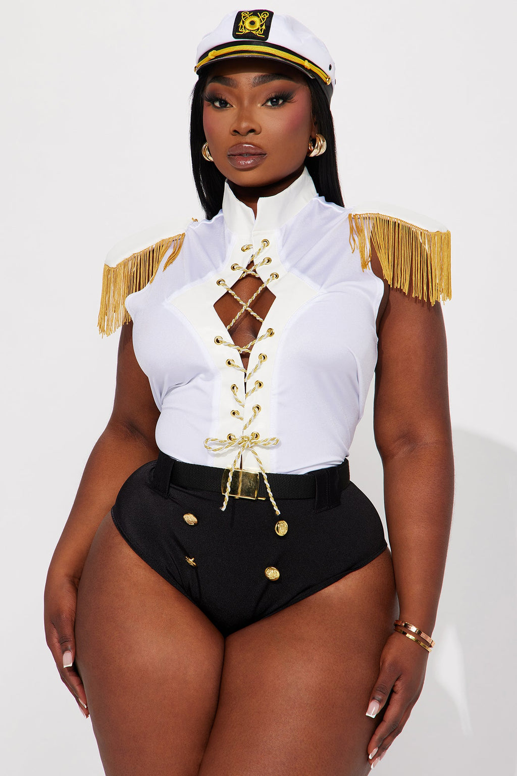 Always In Control Sailor 3 Piece Costume - White/combo