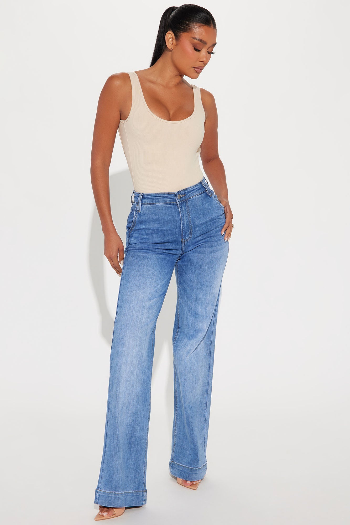 Tall Margot Stretch Trouser Jeans - Medium Wash