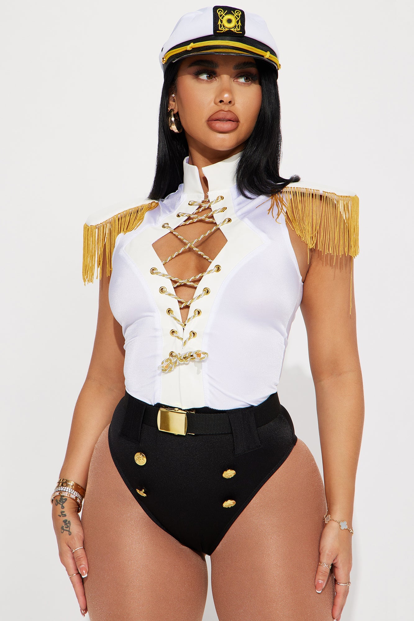 Always In Control Sailor 3 Piece Costume - White/combo