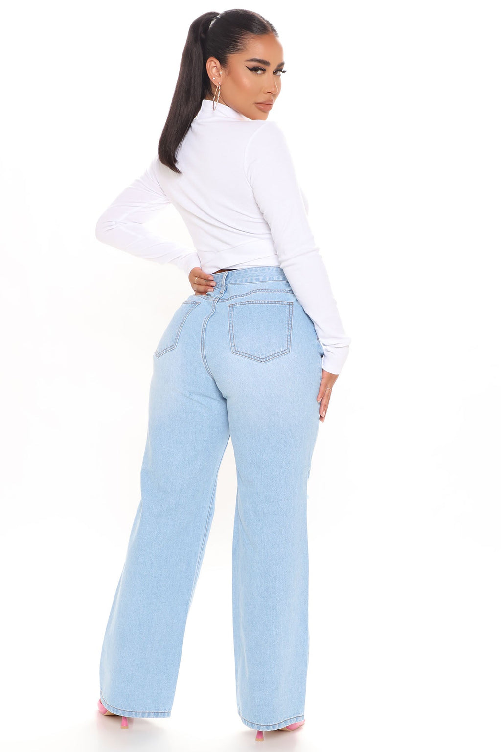 Perfect Timing Crop Top - White