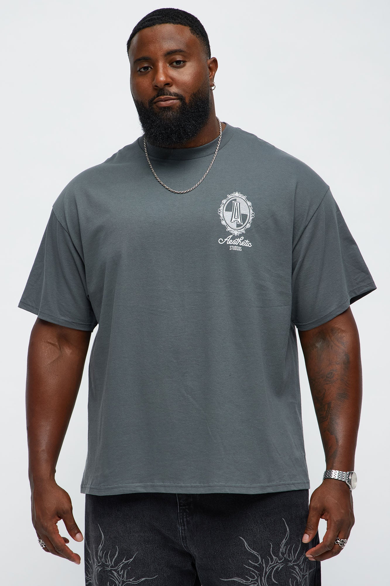 Aesthetics LA California Short Sleeve Tee - Charcoal