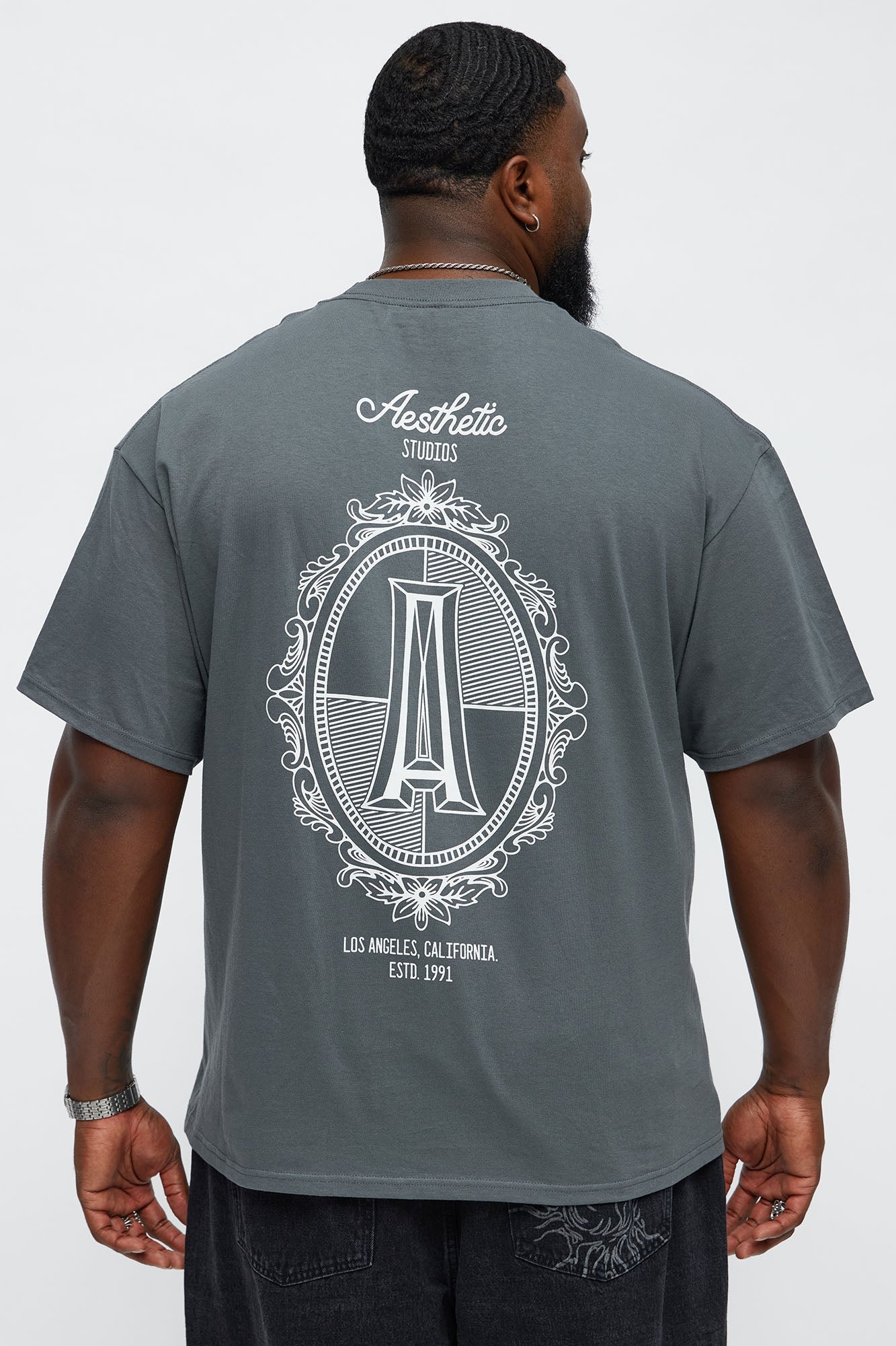 Aesthetics LA California Short Sleeve Tee - Charcoal