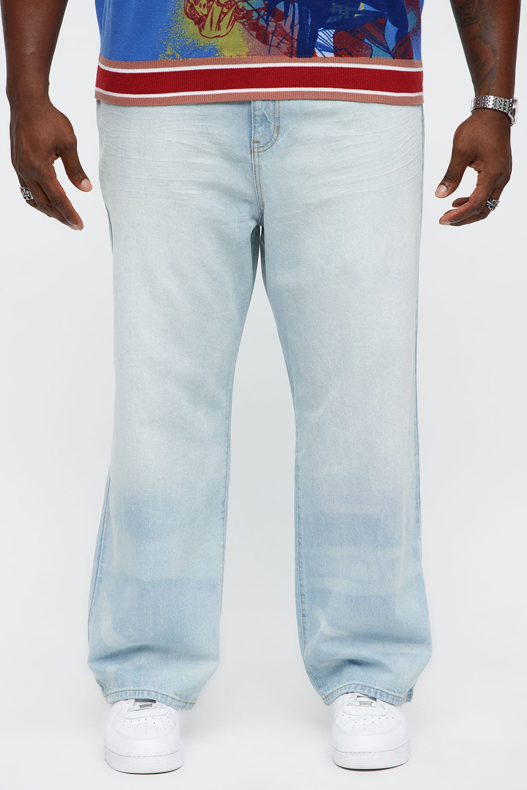 Baggy Feeling You Jeans - Light Blue Wash