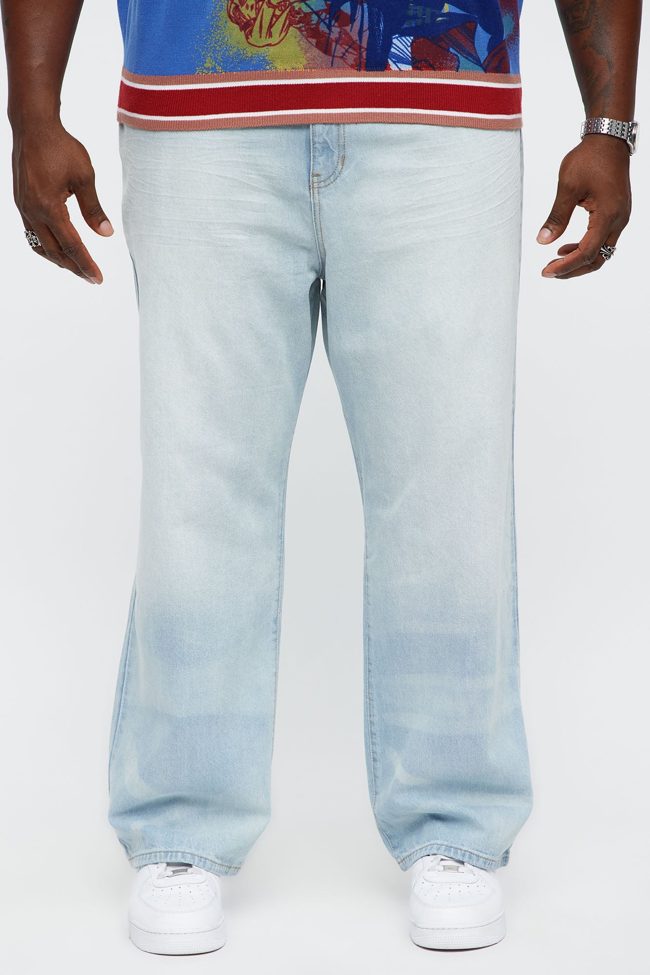 Baggy Feeling You Jeans - Light Blue Wash