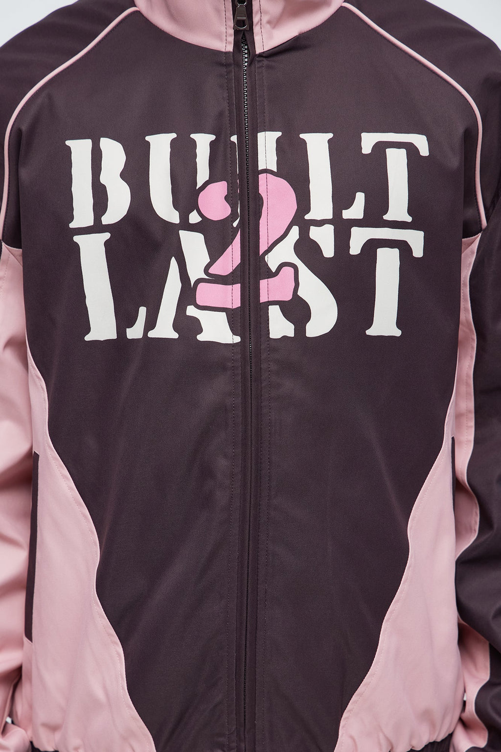 Block Hustle Piped Windbreaker - Brown/combo
