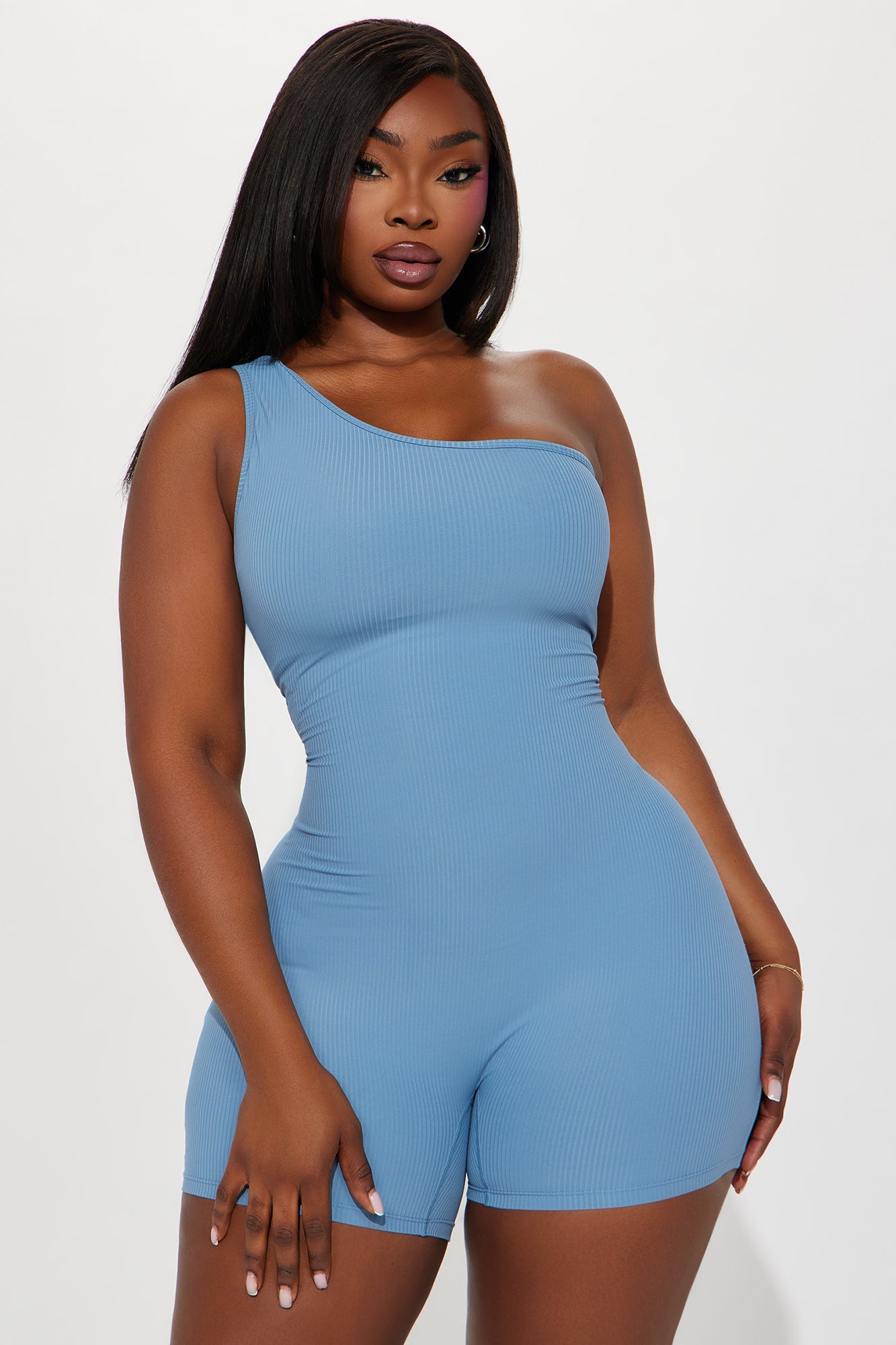 Go Time Active Romper - Slate Blue