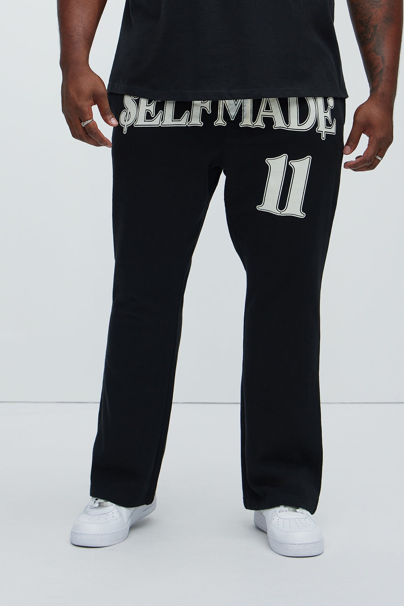 Tyson Self Made Skinny Flare Sweatpants - Black