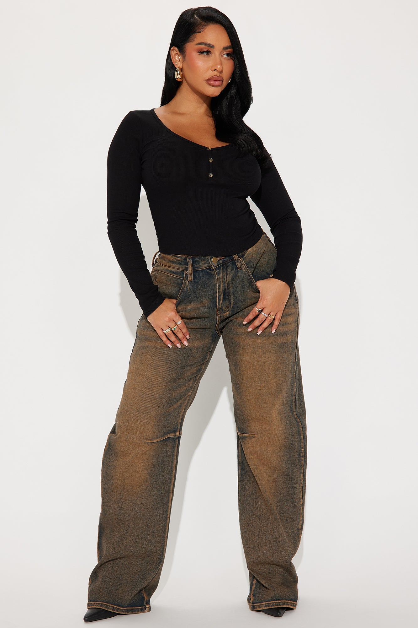 Ryder Ribbed Top - Black