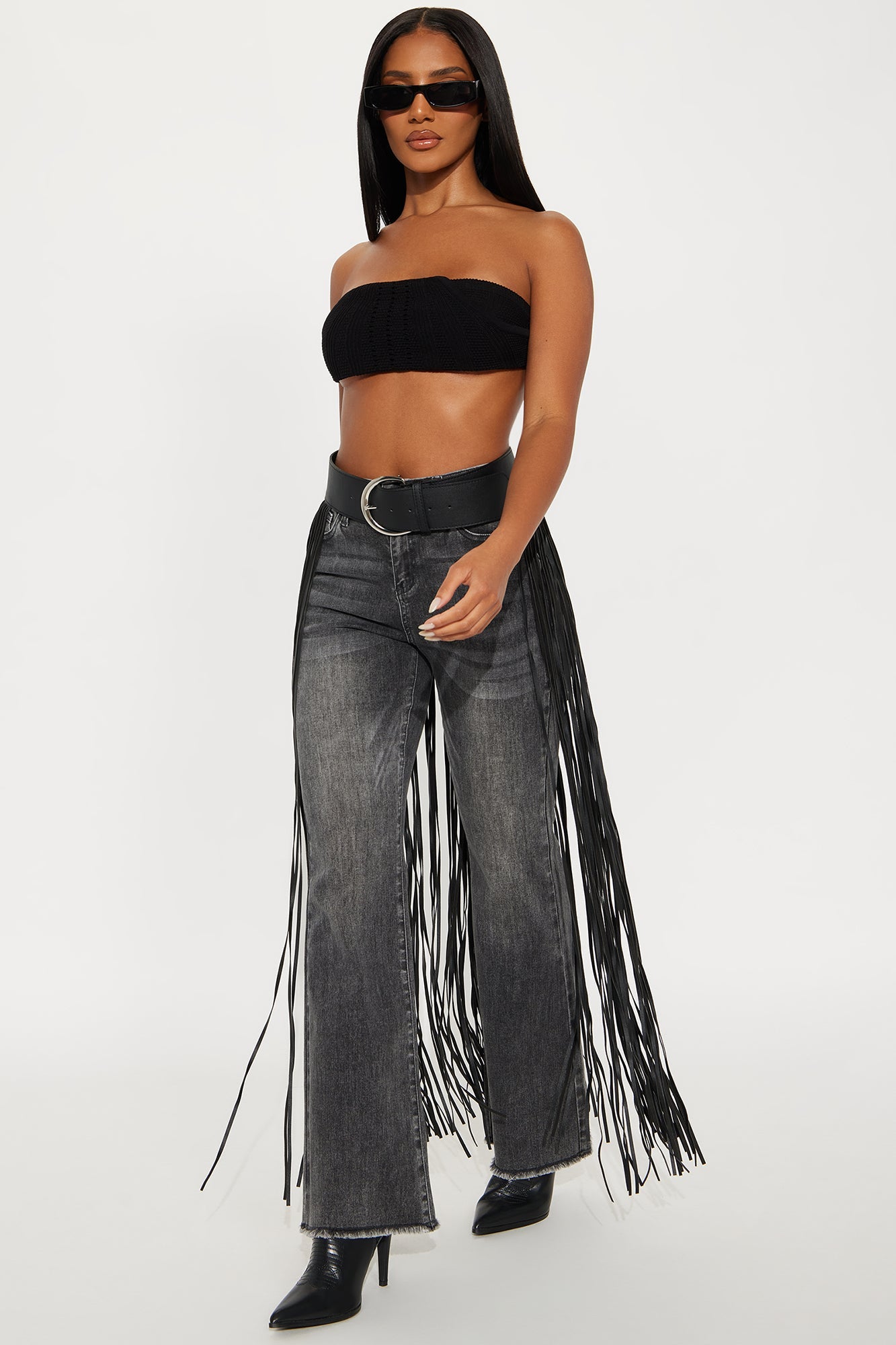 All That Fringe Belt - Black