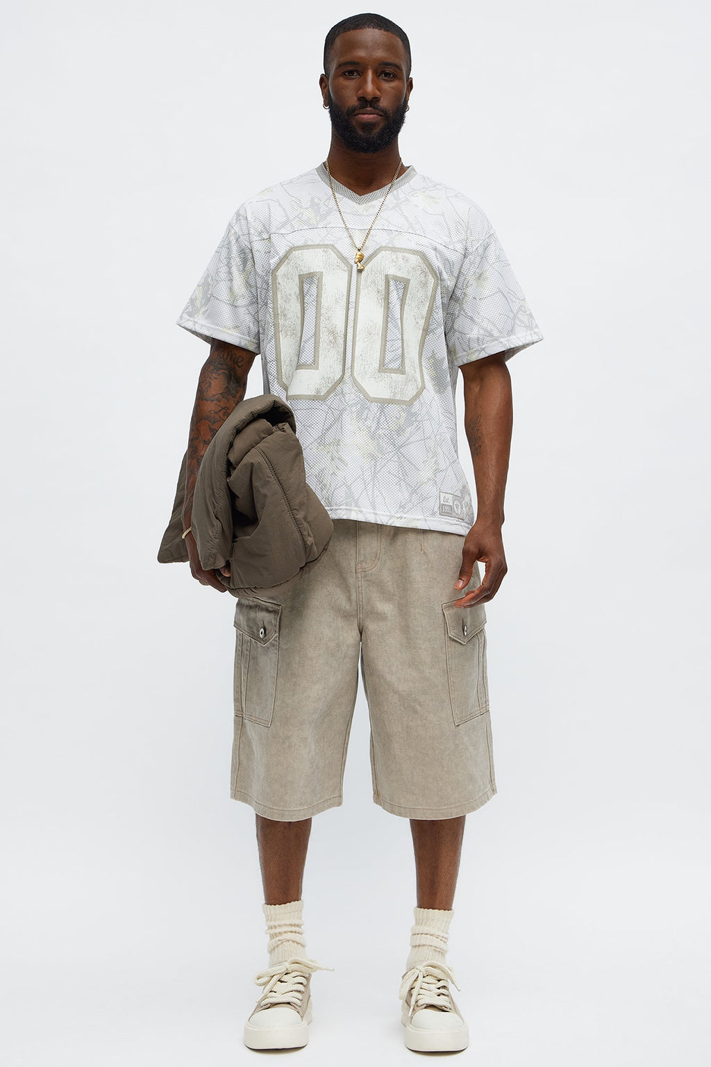 Short Sleeve Camo Jersey - Cream