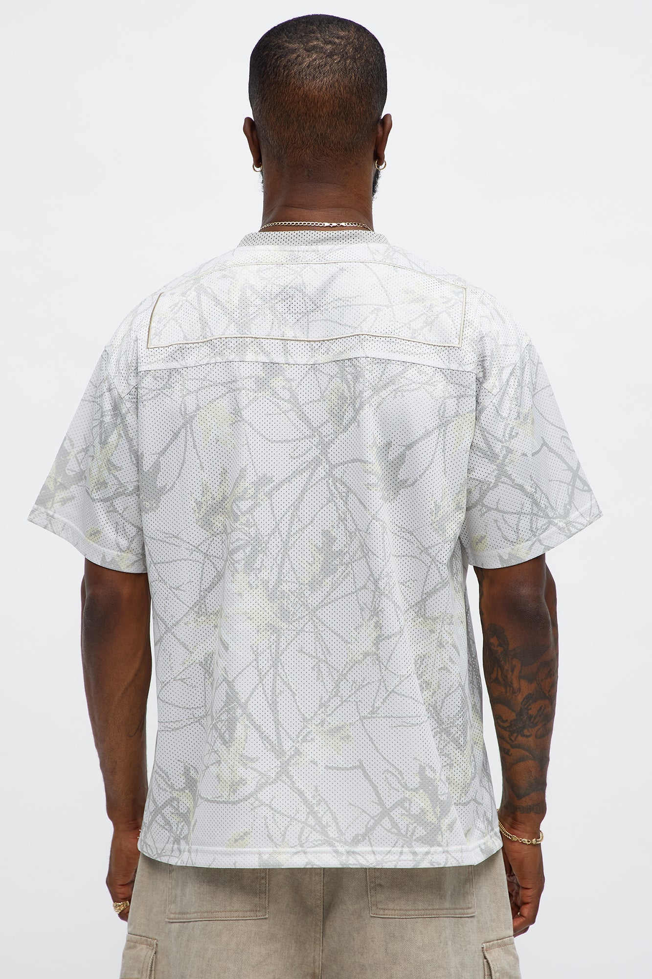 Short Sleeve Camo Jersey - Cream