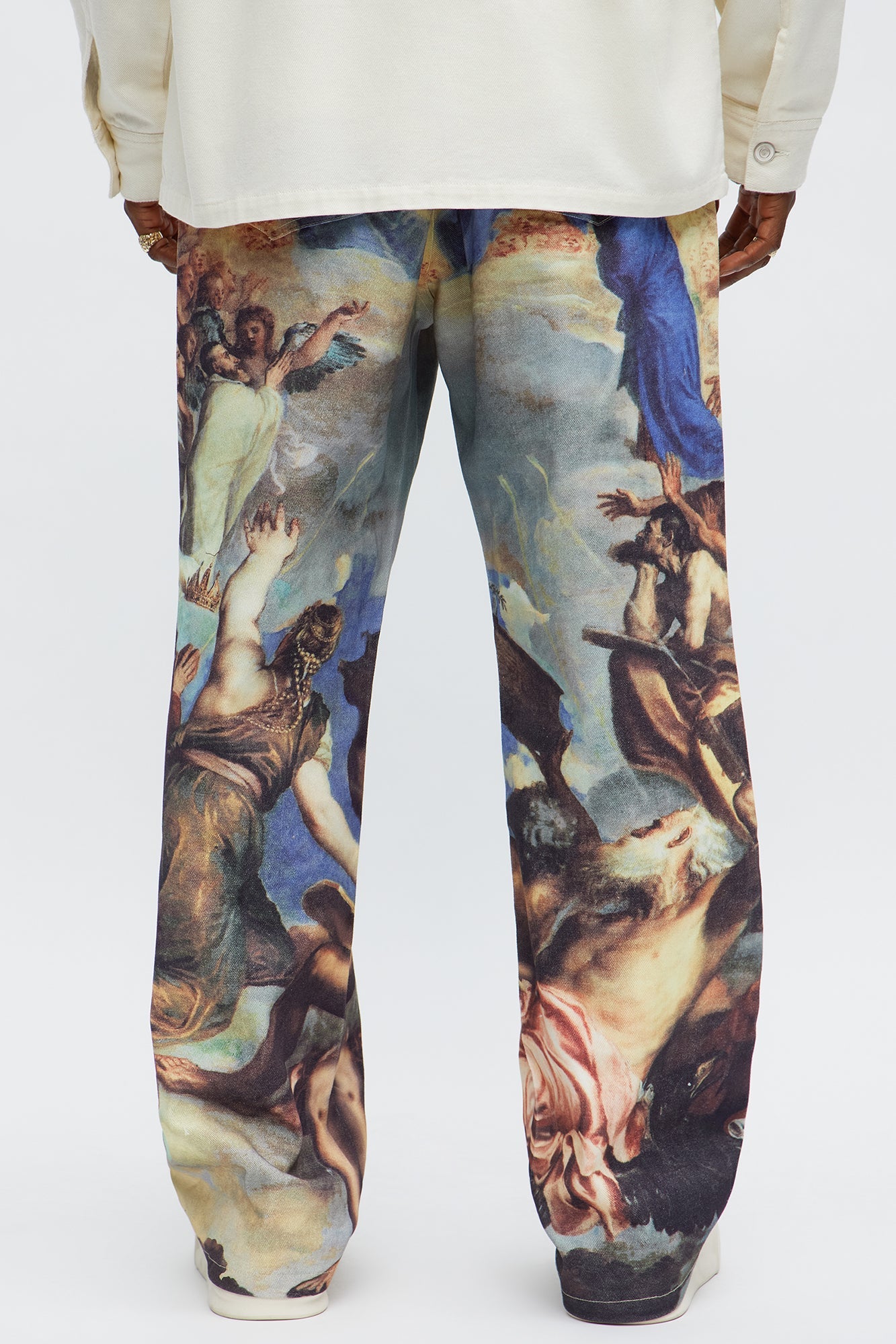 Baggy In The Heavens Printed Pants - Multi Color