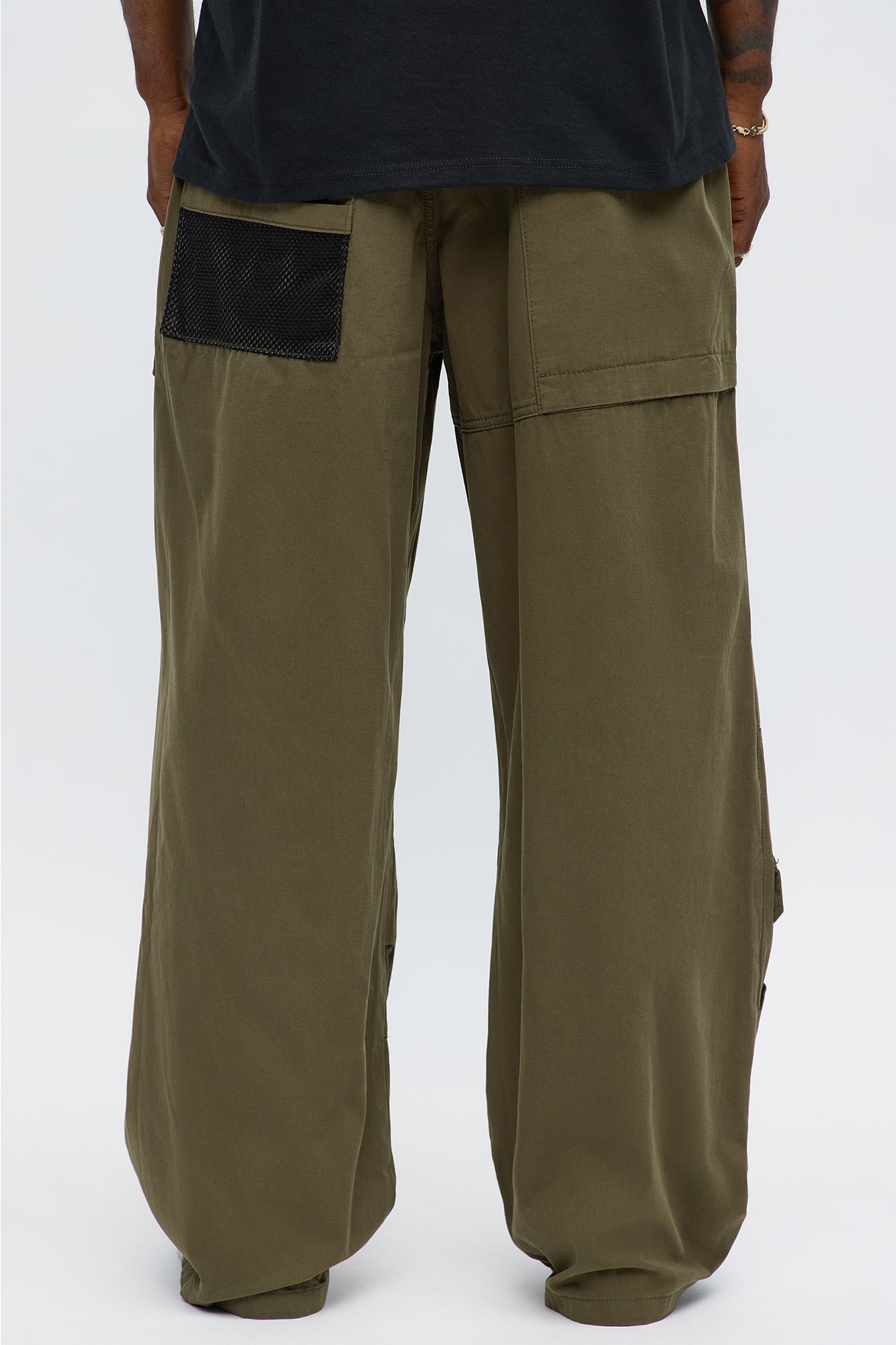 Baggy Lester Cargo Pants - Olive