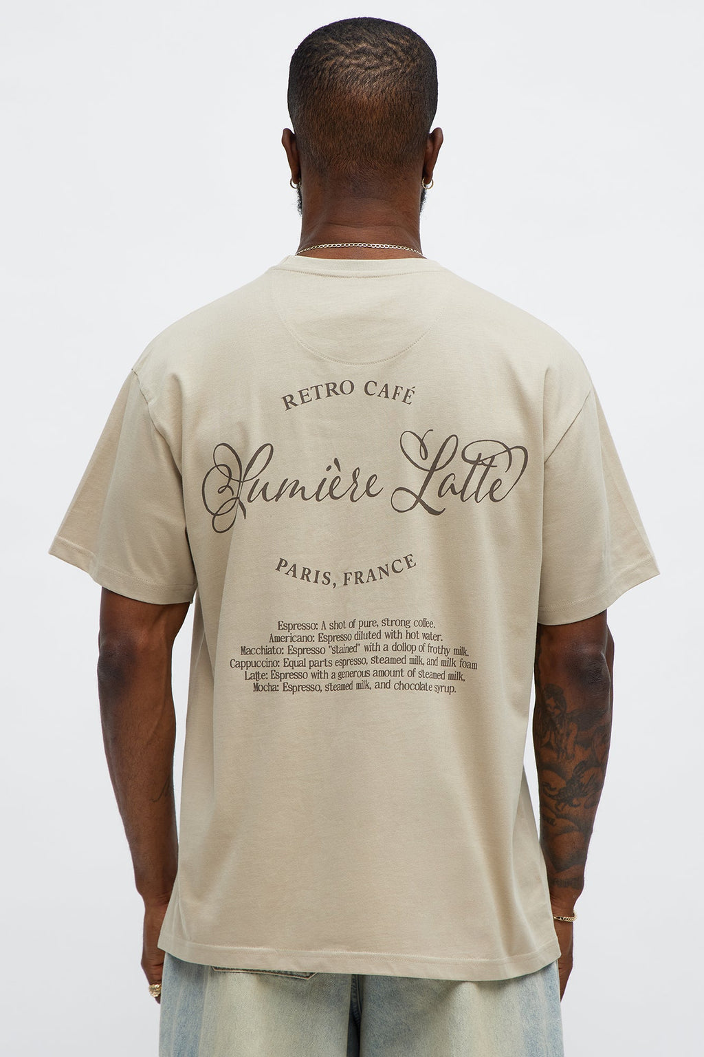 STWD Cafe Short Sleeve Tee - Sand