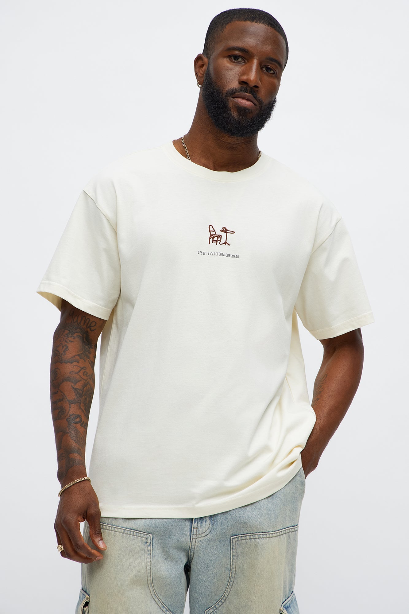 Fresh Coffee Short Sleeve Tee - Cream