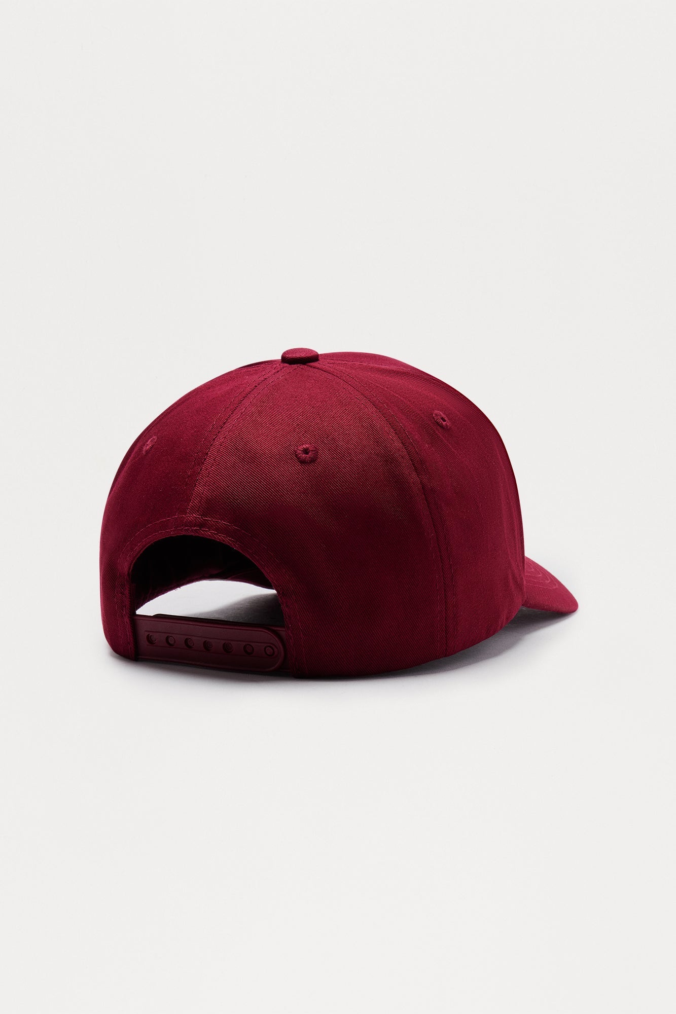 2025 Structured Twill Snapback Hat - Burgundy
