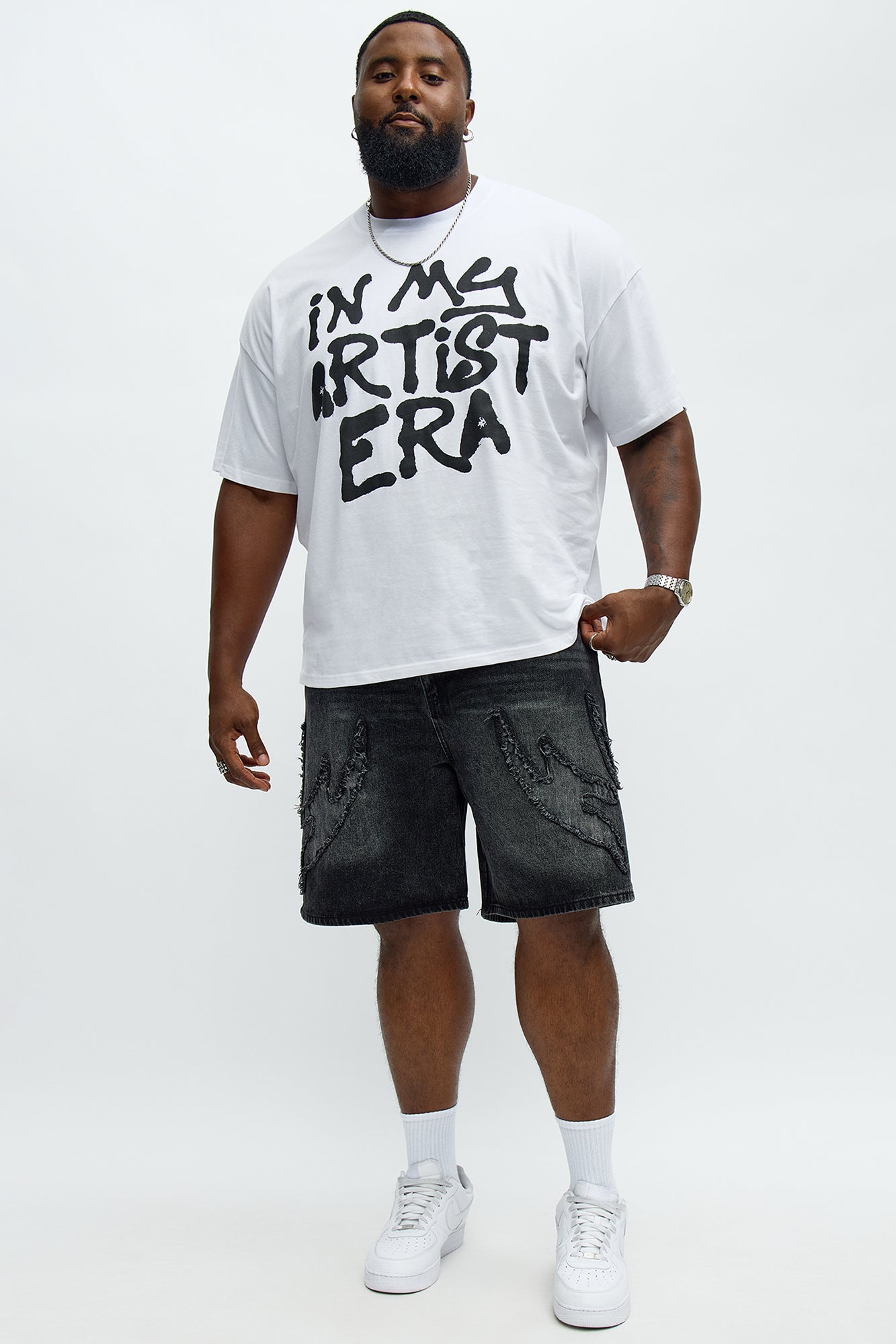 In My Artist Era Oversized Short Sleeve Tee - White