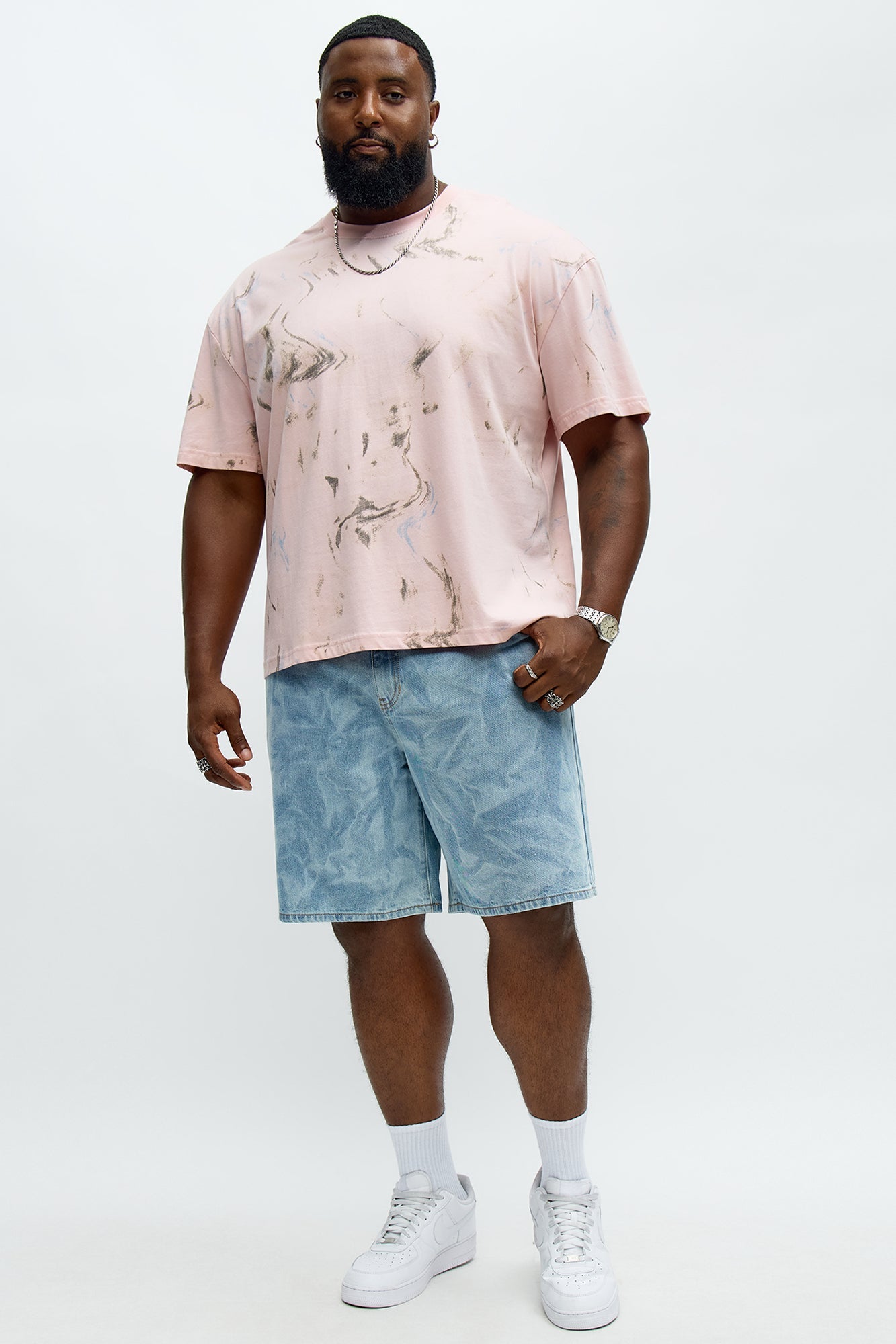 Relaxed Get You There Denim Shorts - Light Blue Wash