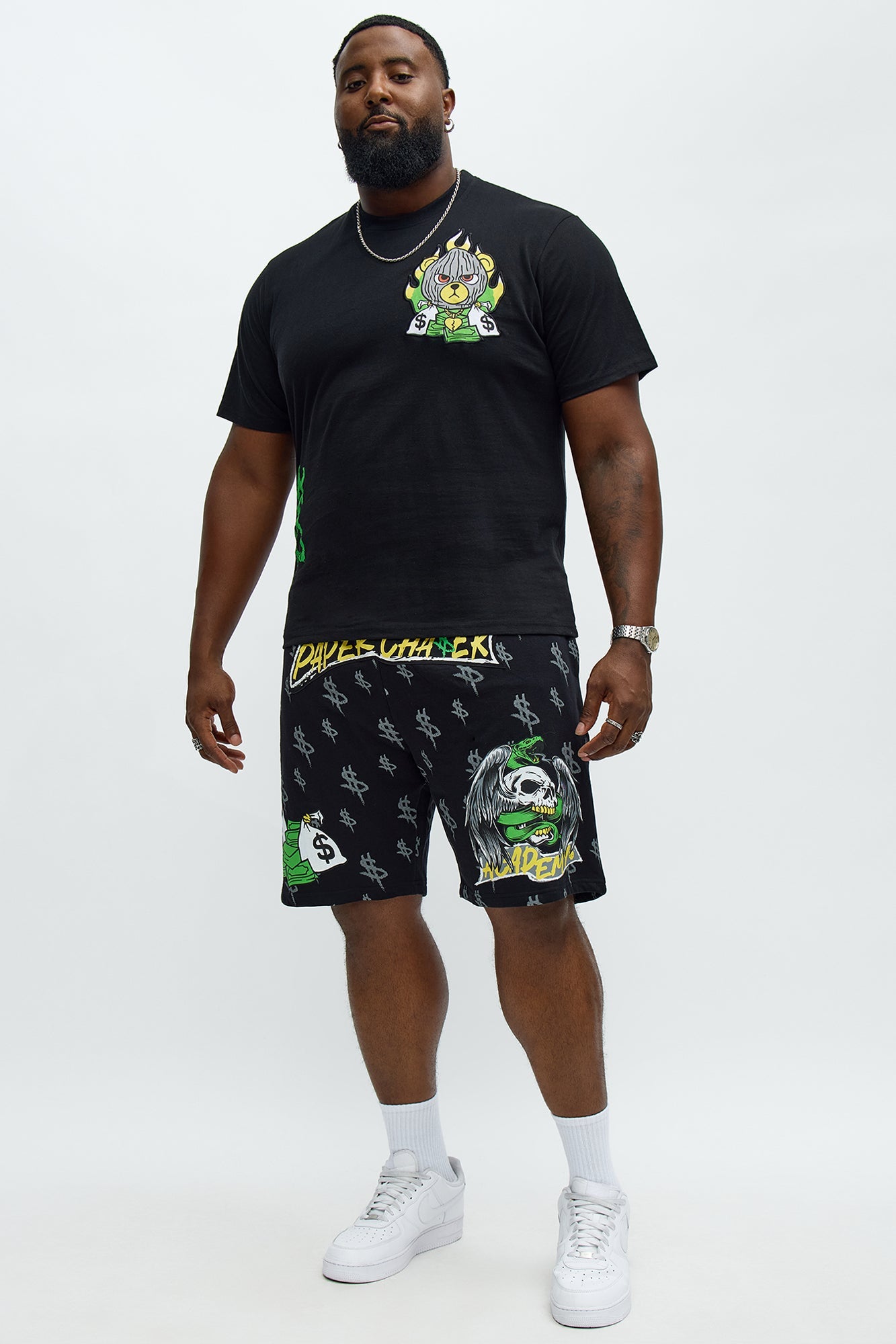 Paper Chase Academy Sweatshorts - Black