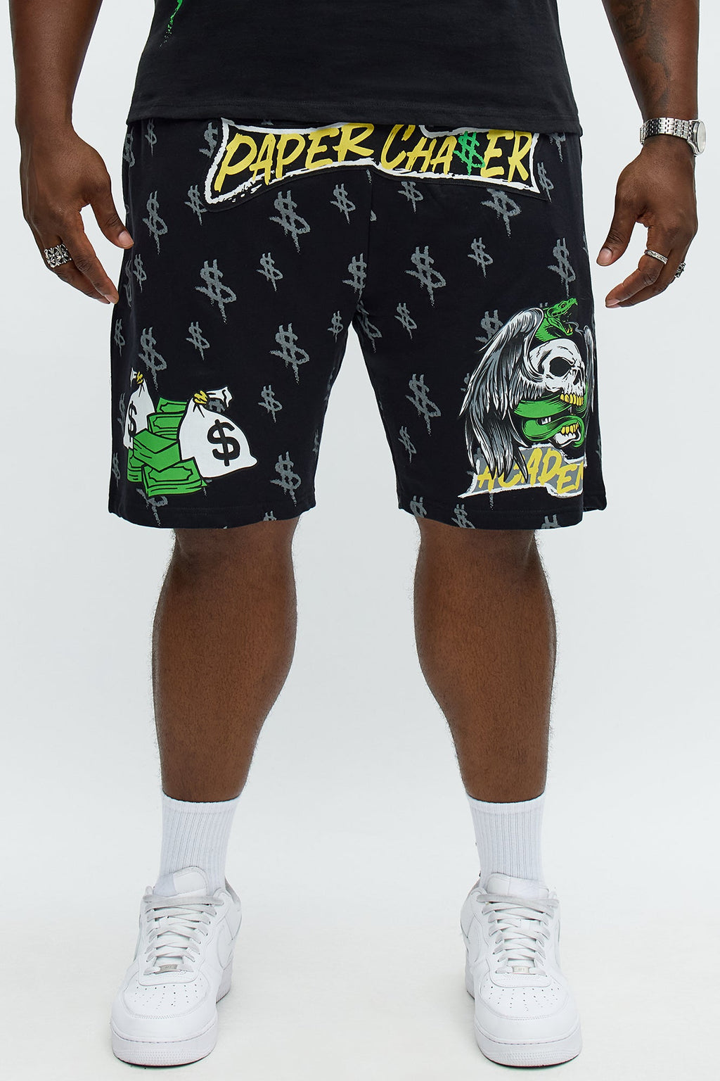 Paper Chase Academy Sweatshorts - Black
