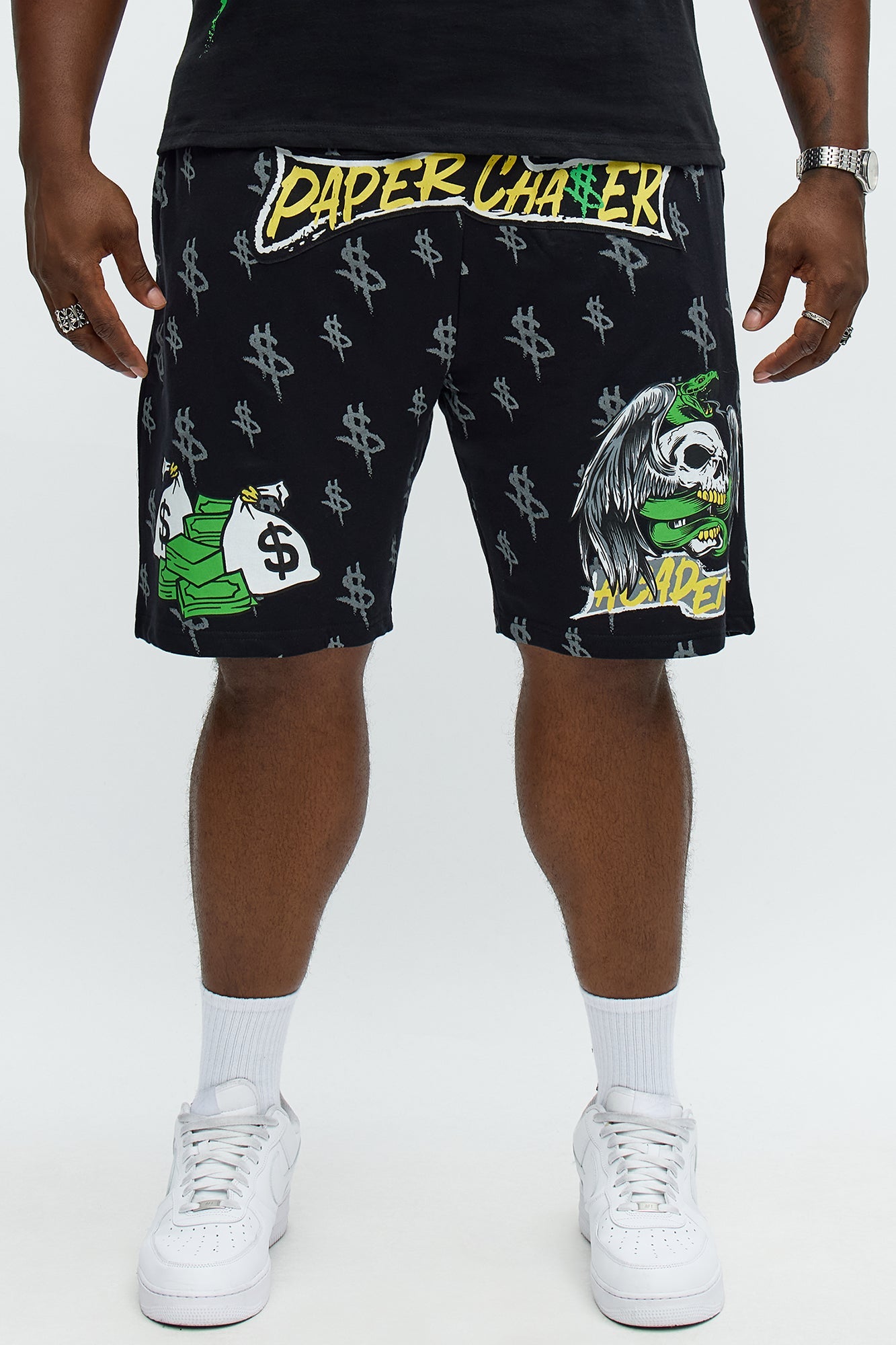 Paper Chase Academy Sweatshorts - Black
