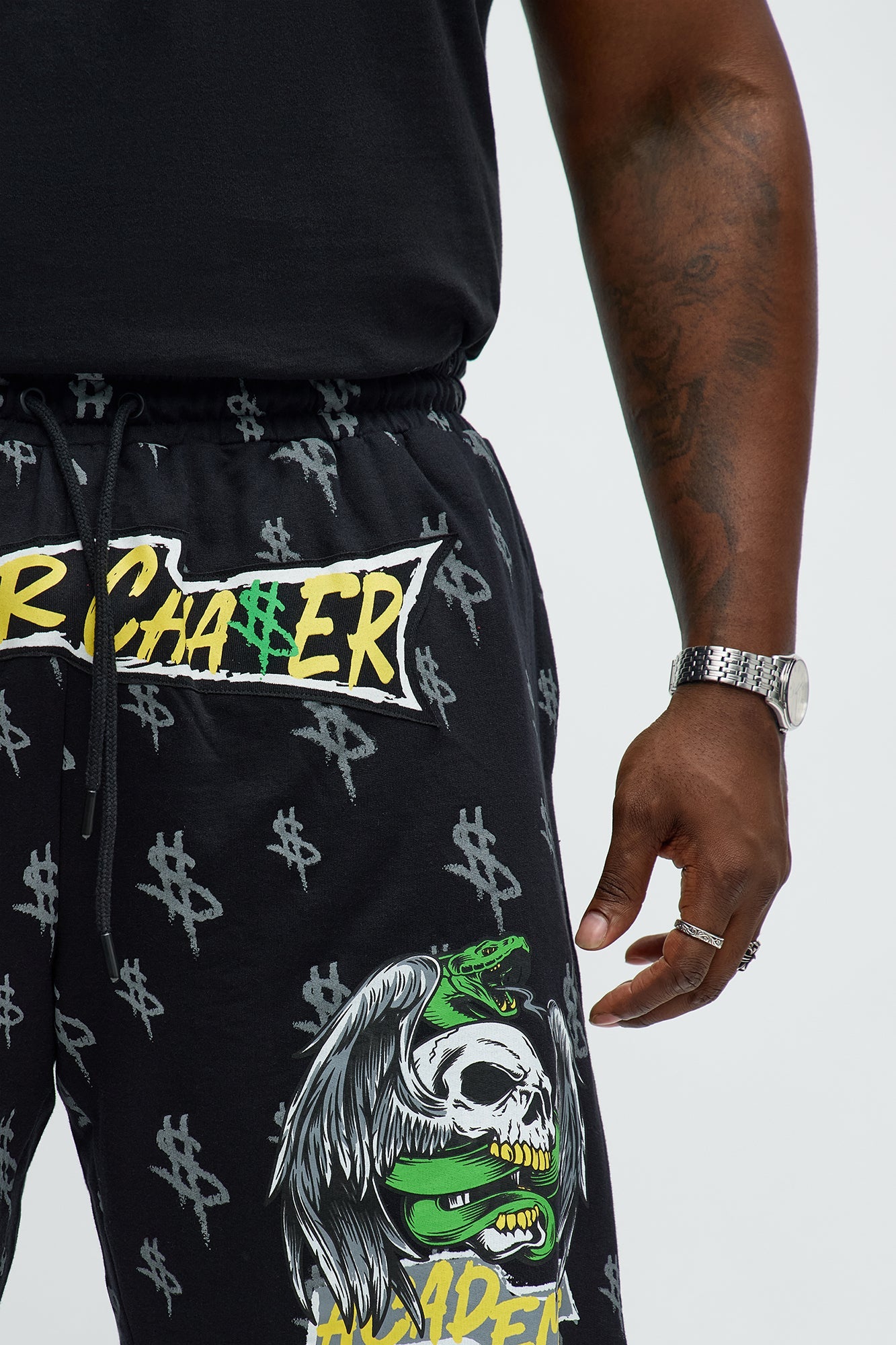 Paper Chase Academy Sweatshorts - Black