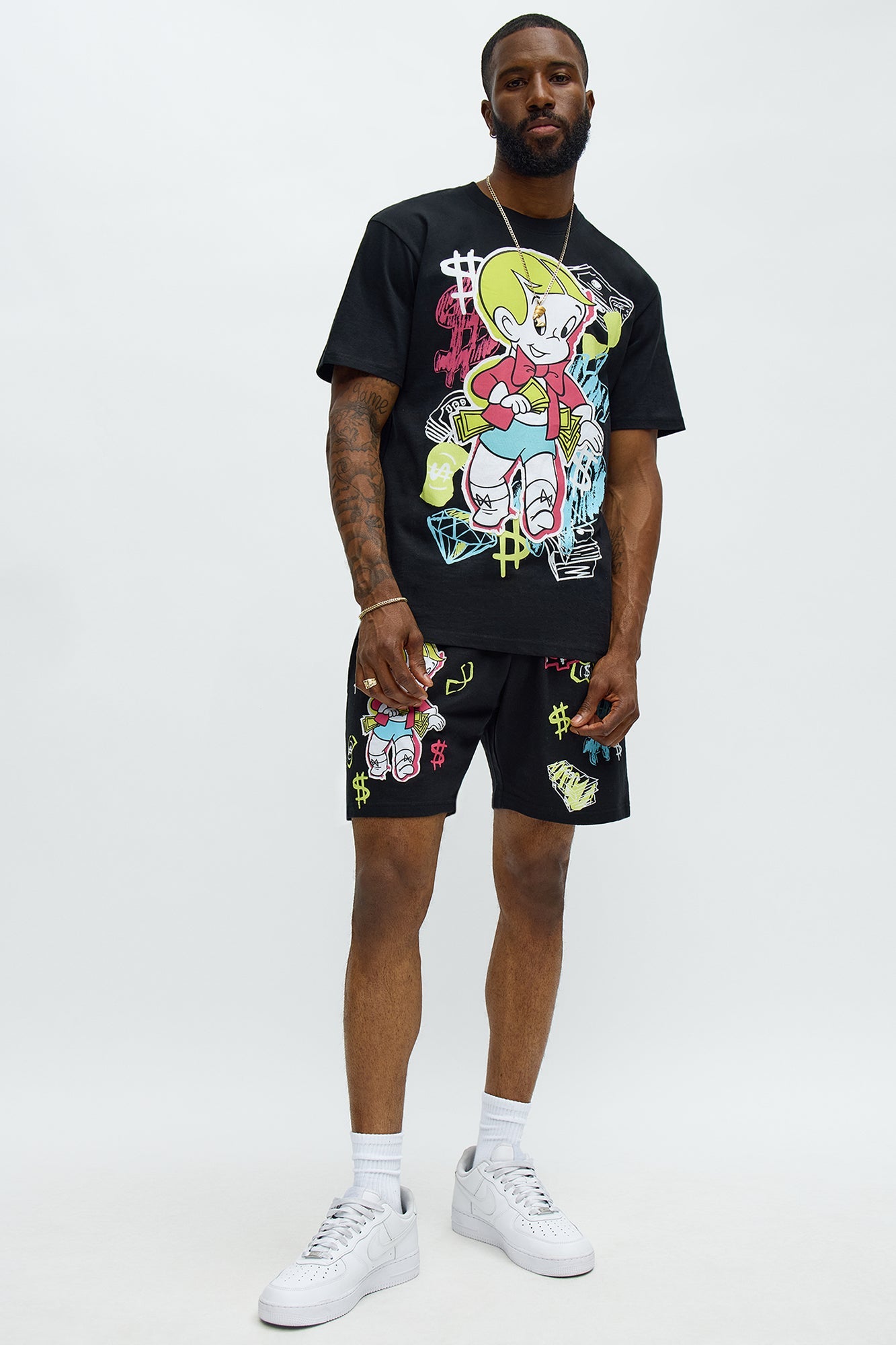 Richie Rich $ign Short Sleeve Tee - Black