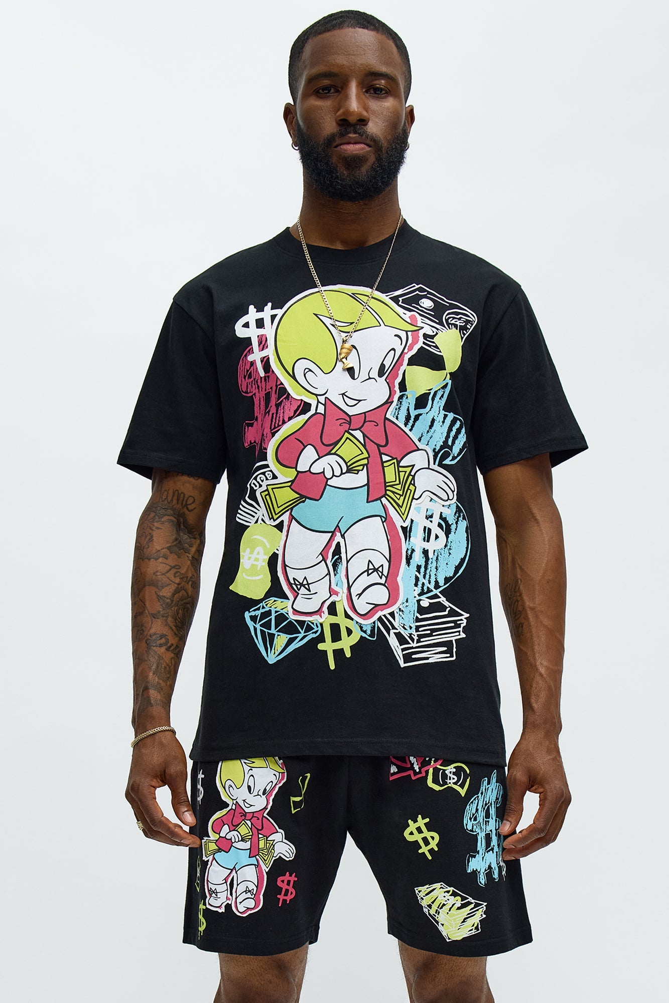 Richie Rich $ign Short Sleeve Tee - Black