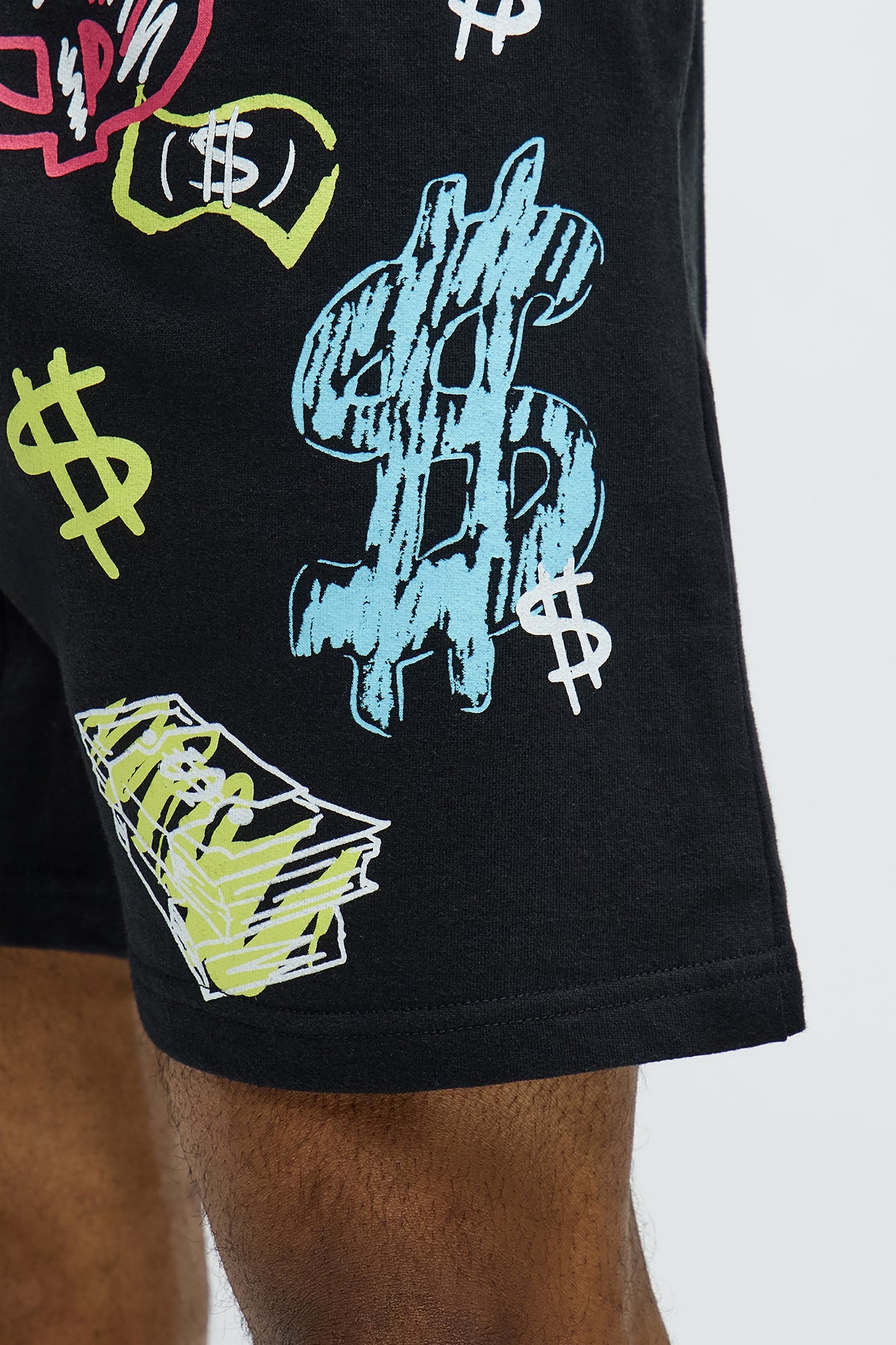 Richie Rich $ign Sweatshorts - Black