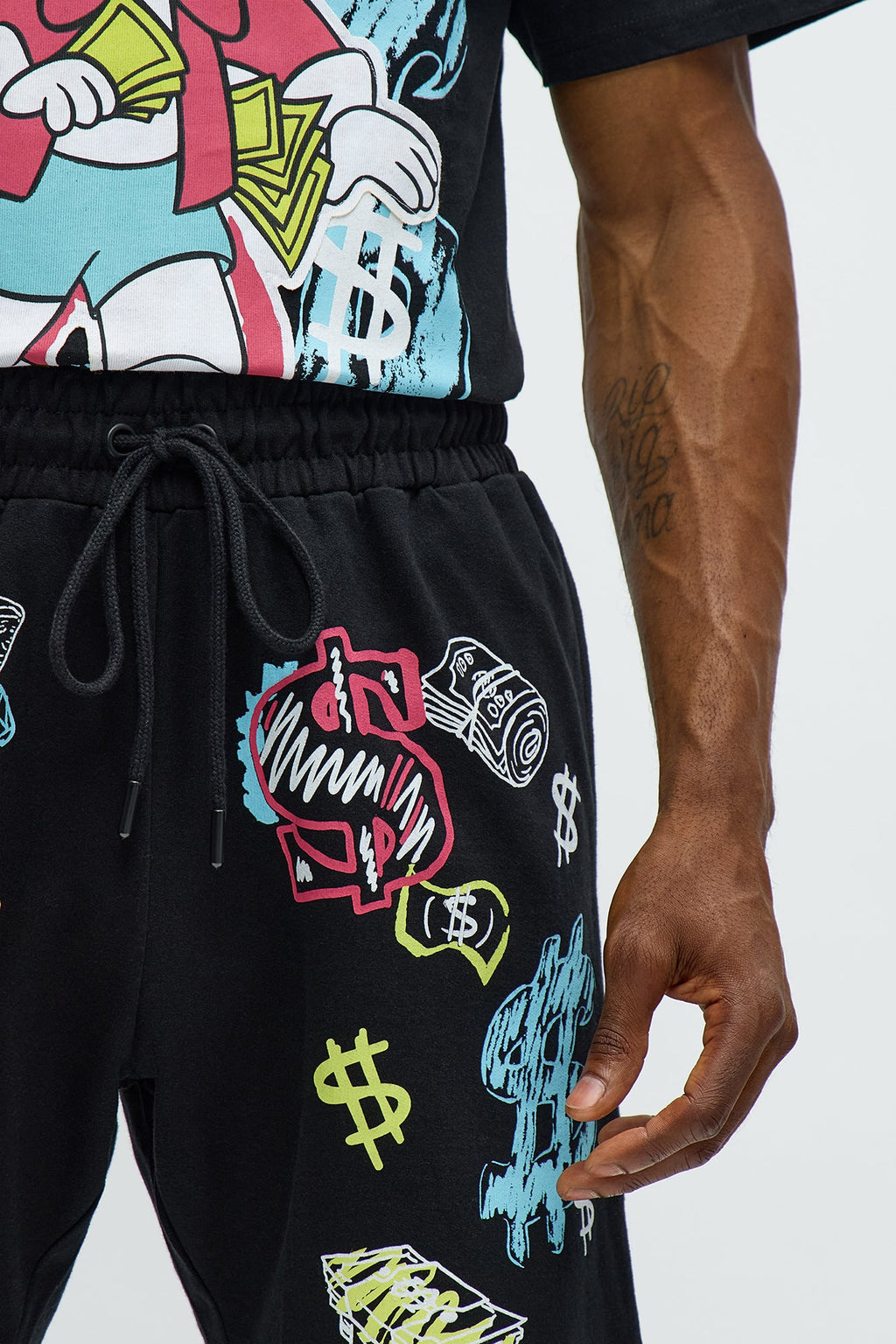 Richie Rich $ign Sweatshorts - Black