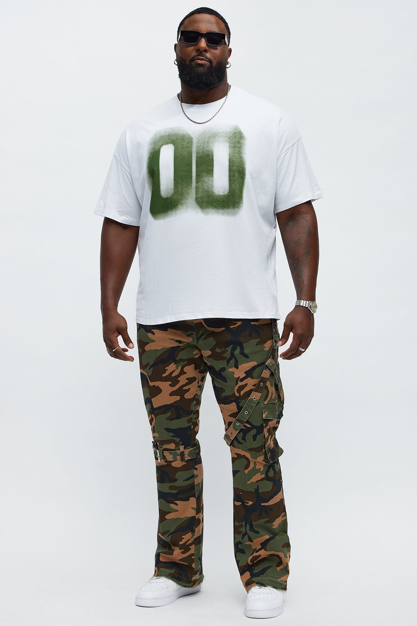 New Beginnings 00 Oversized Short Sleeve Tee - White