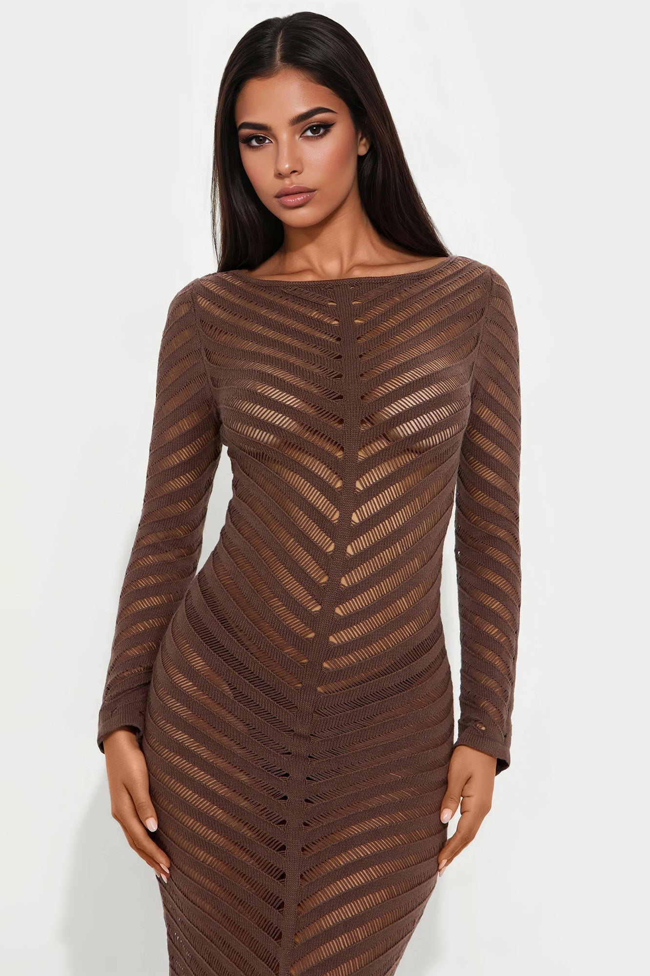 Sunkissed Serenity Maxi Dress - Brown