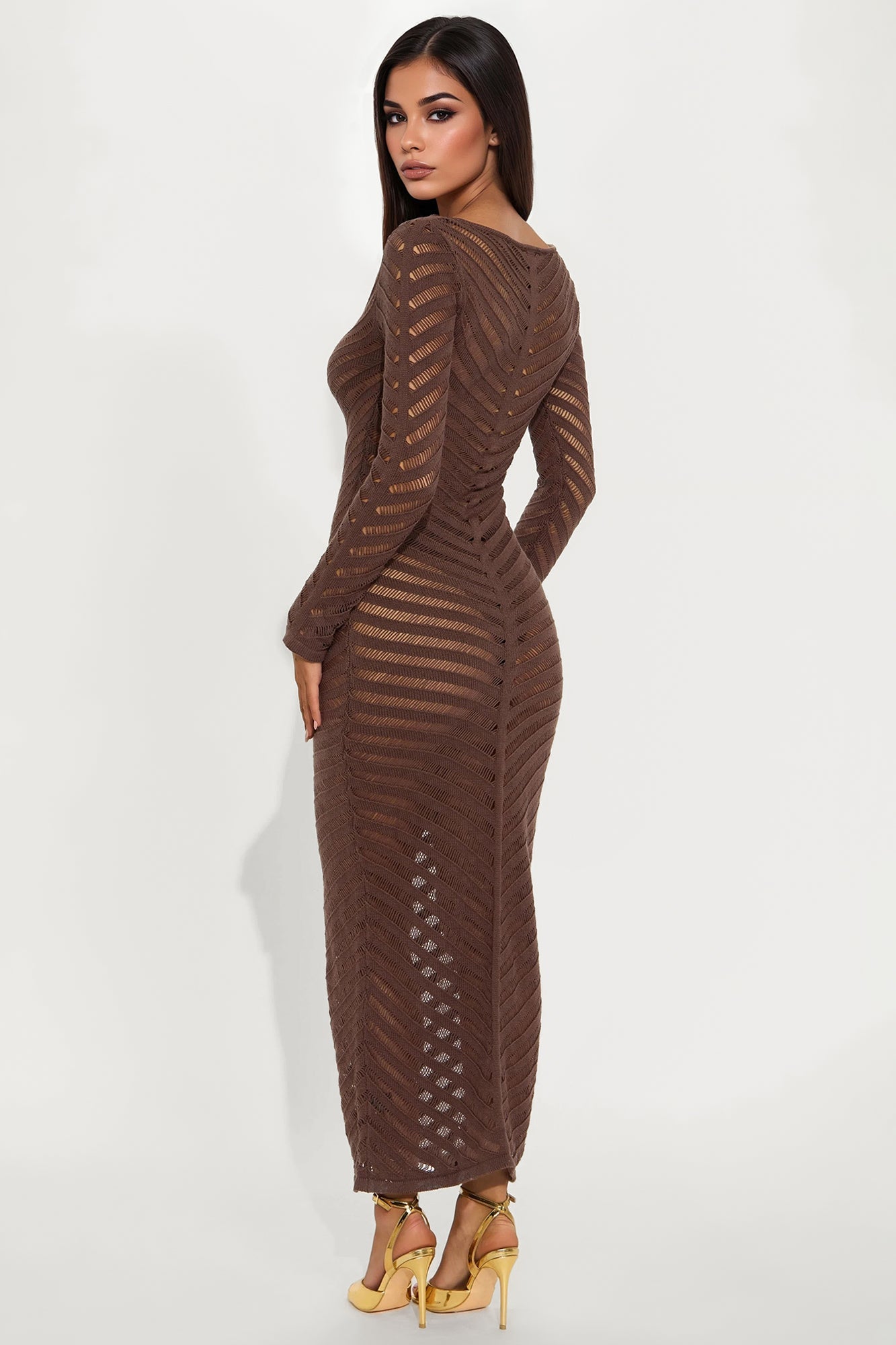 Sunkissed Serenity Maxi Dress - Brown