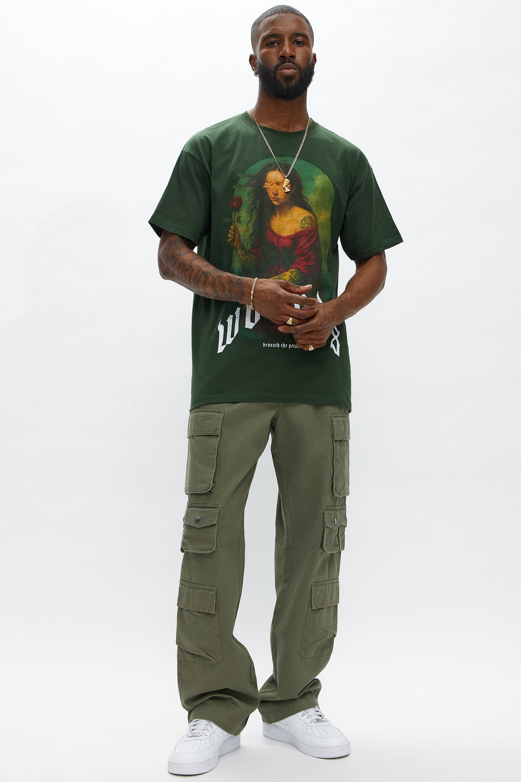Straight Void Runner Cargo Pants - Olive