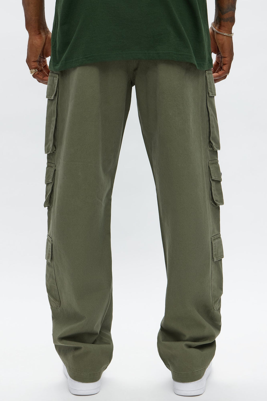 Straight Void Runner Cargo Pants - Olive