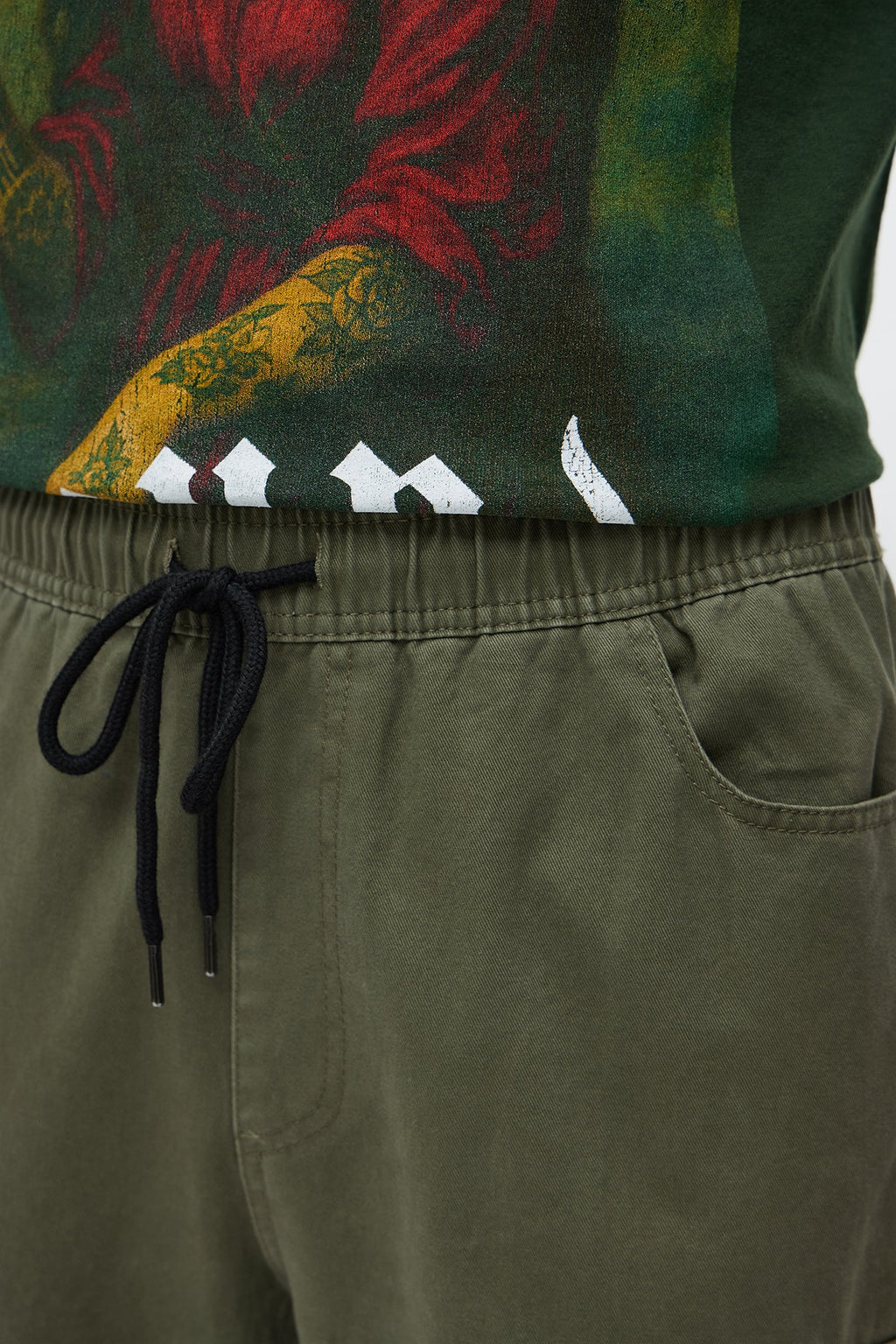 Straight Void Runner Cargo Pants - Olive