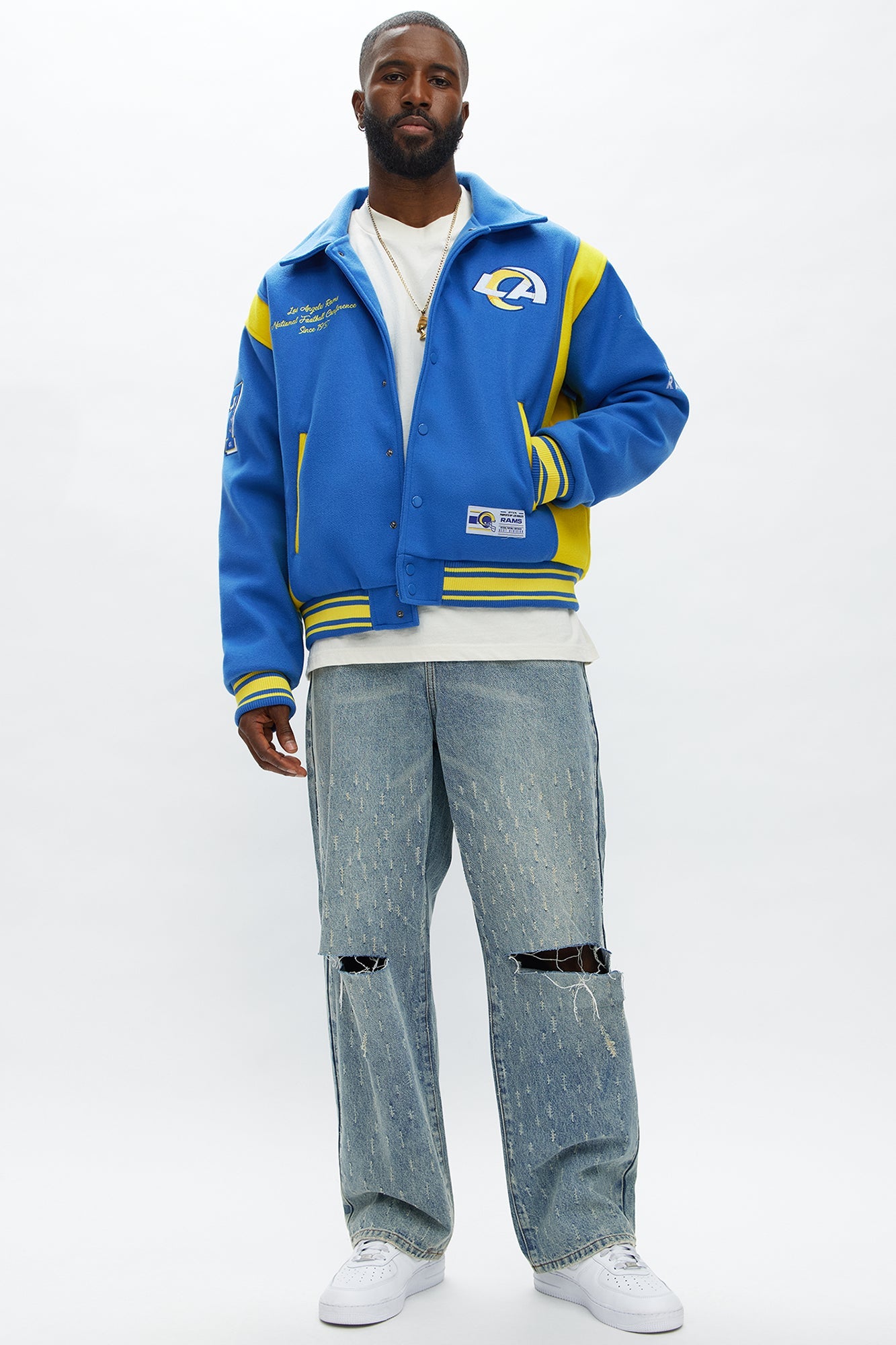 Rams Air Supremacy Jacket - Gold/Blue