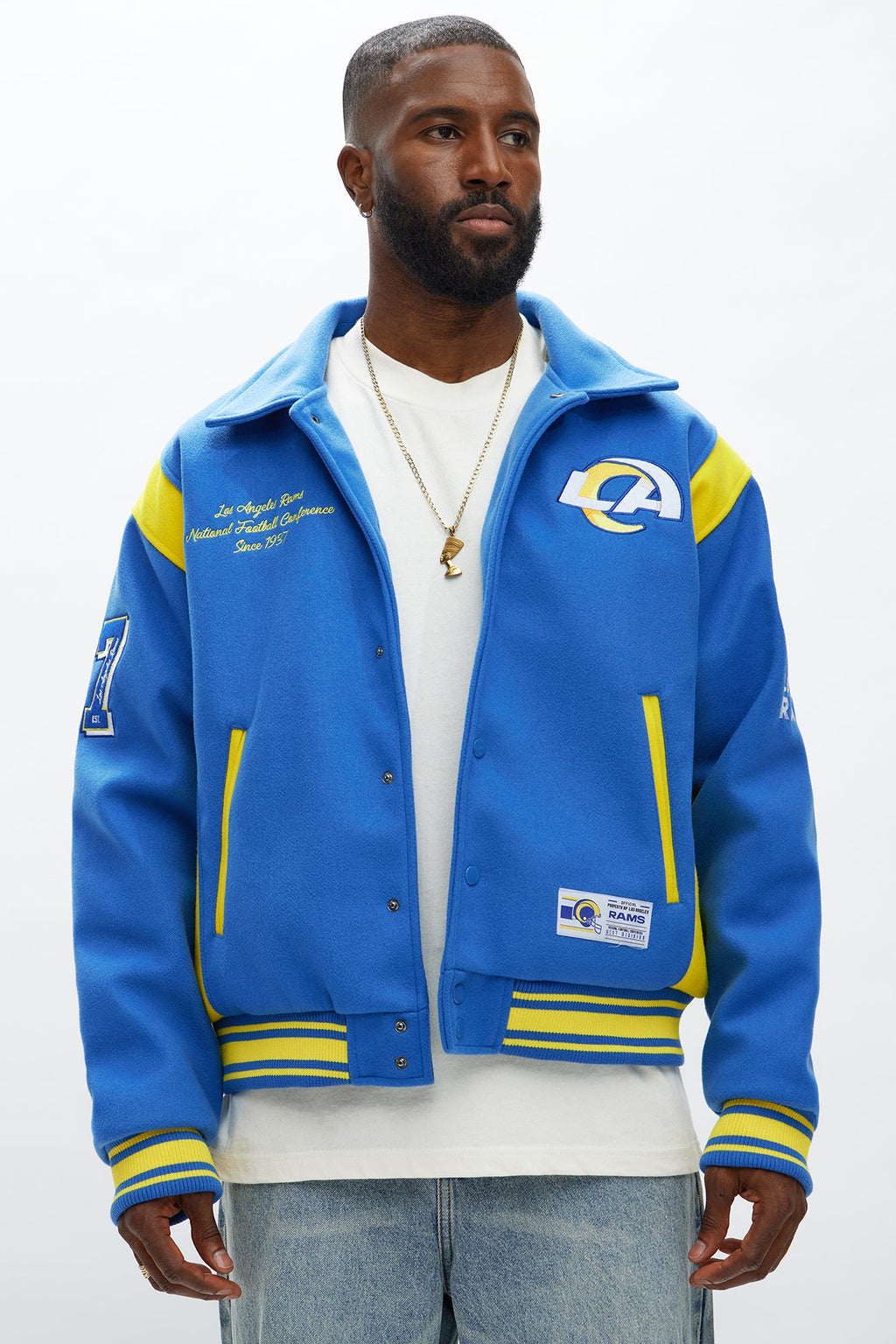 Rams Air Supremacy Jacket - Gold/Blue