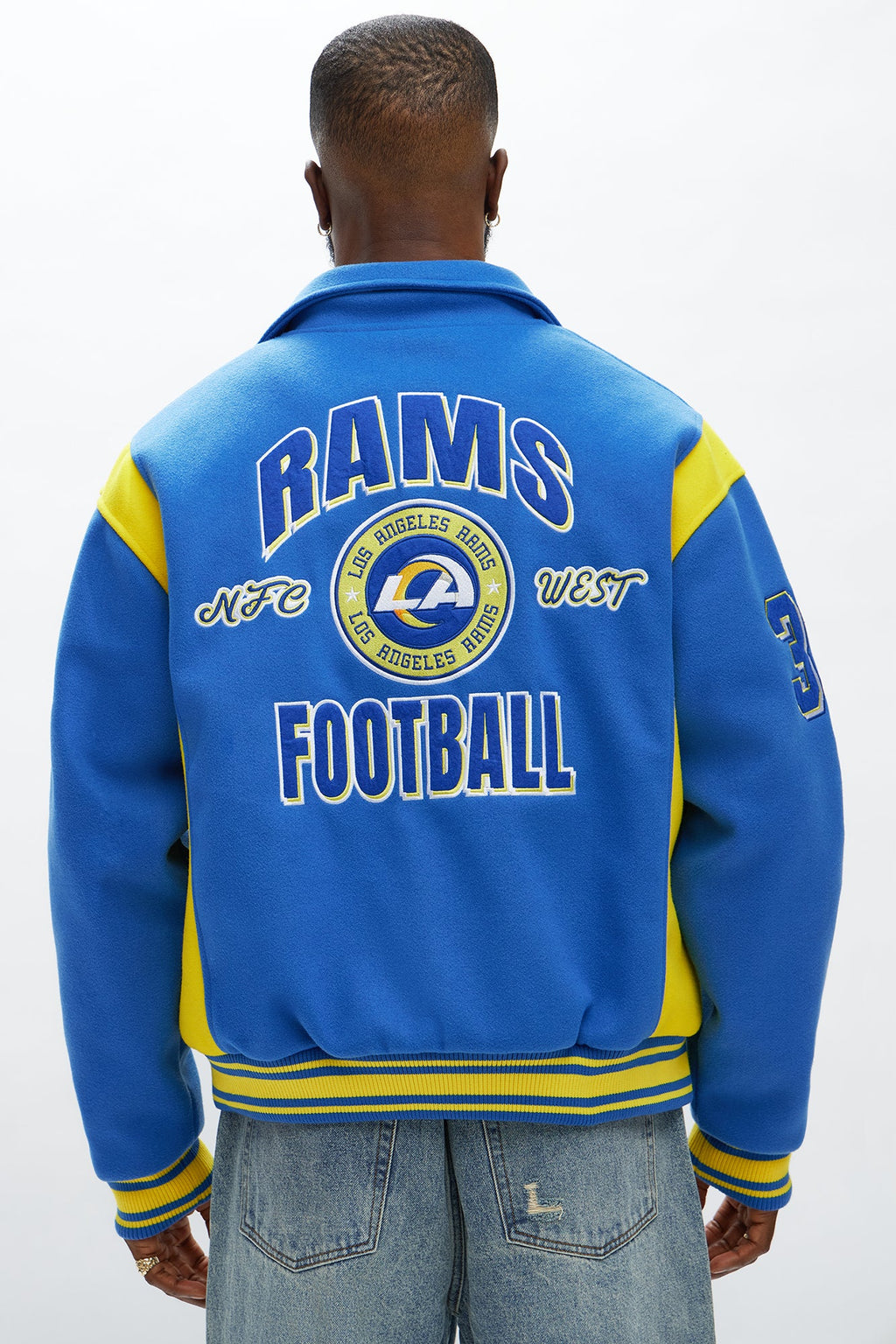 Rams Air Supremacy Jacket - Gold/Blue