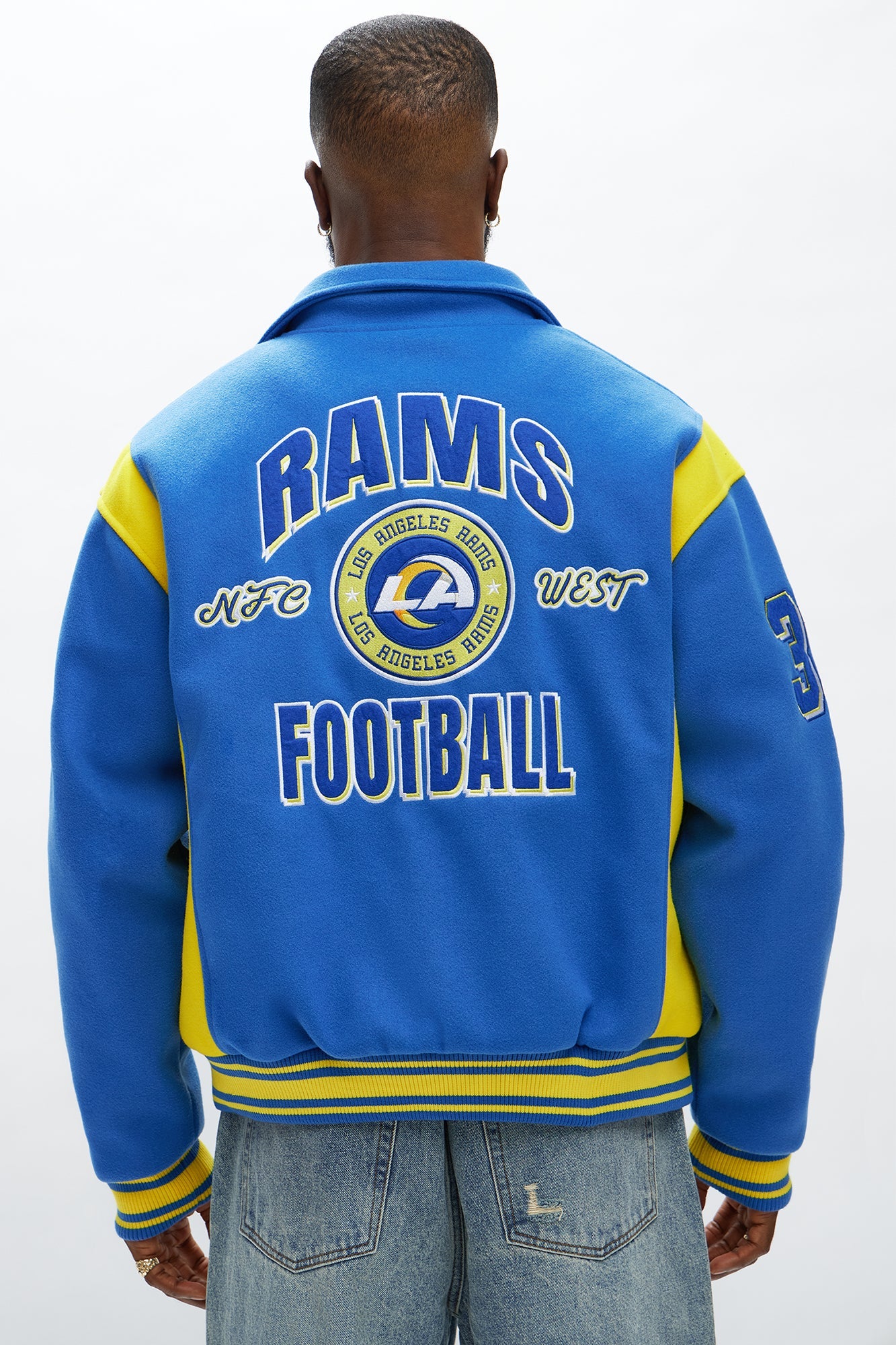 Rams Air Supremacy Jacket - Gold/Blue