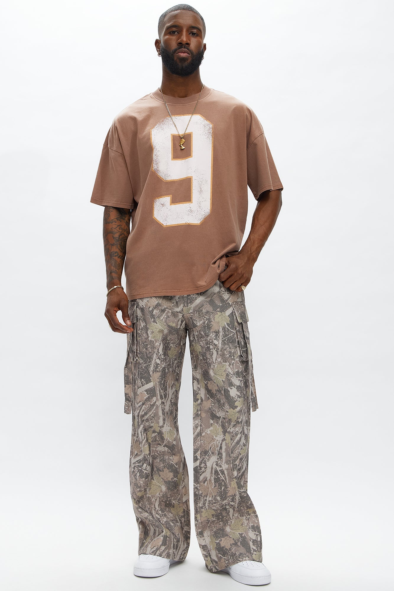 Put Me On Coach Oversized Short Sleeve Tee - Brown
