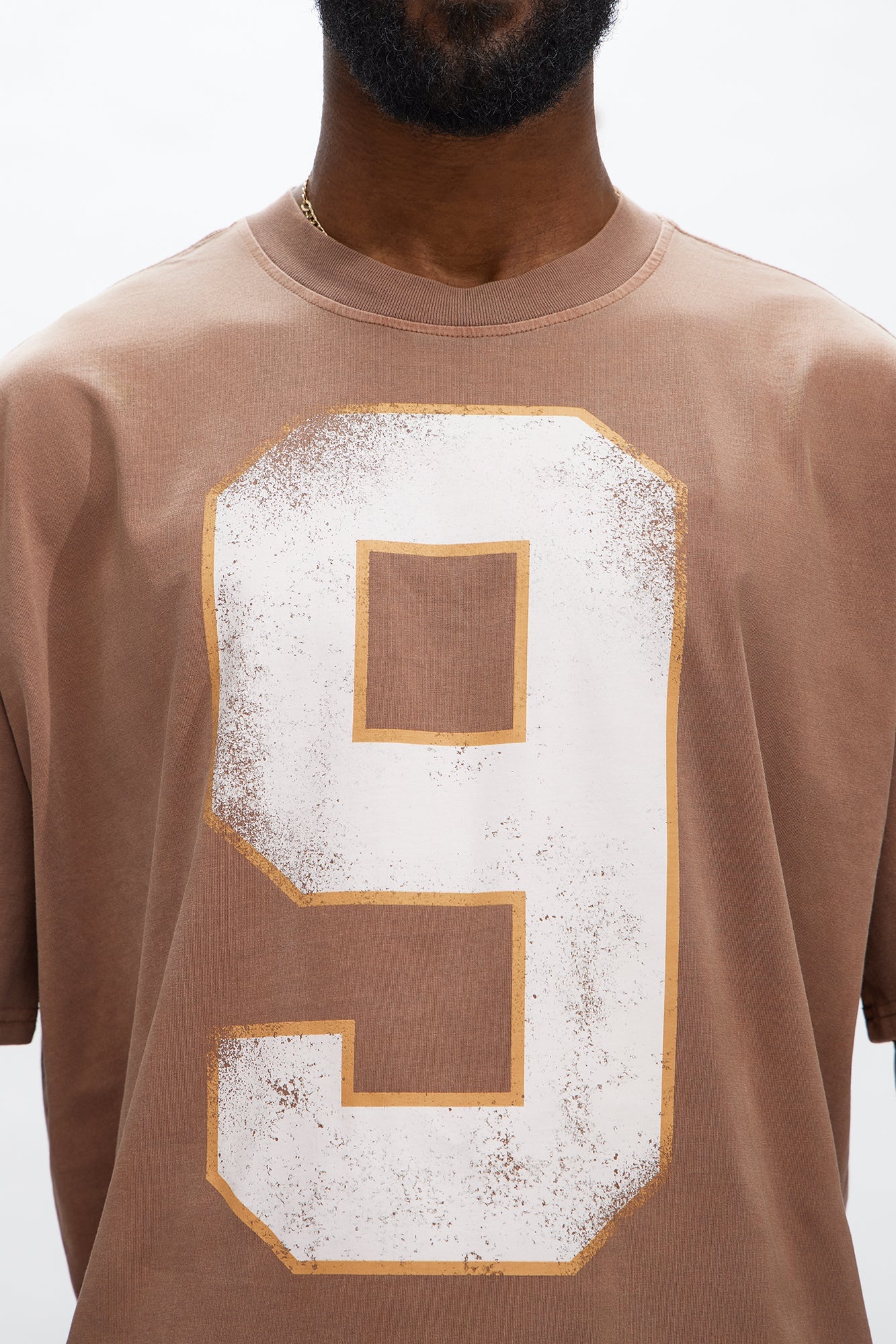 Put Me On Coach Oversized Short Sleeve Tee - Brown