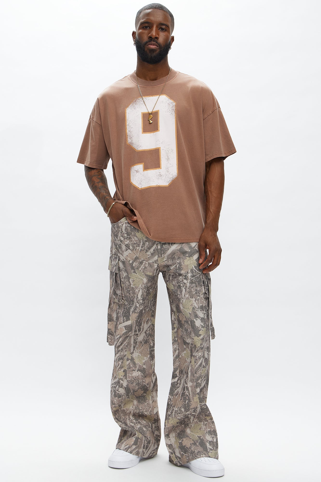 Relaxed Straight No More Waiting Cargo Pants - Brown/combo